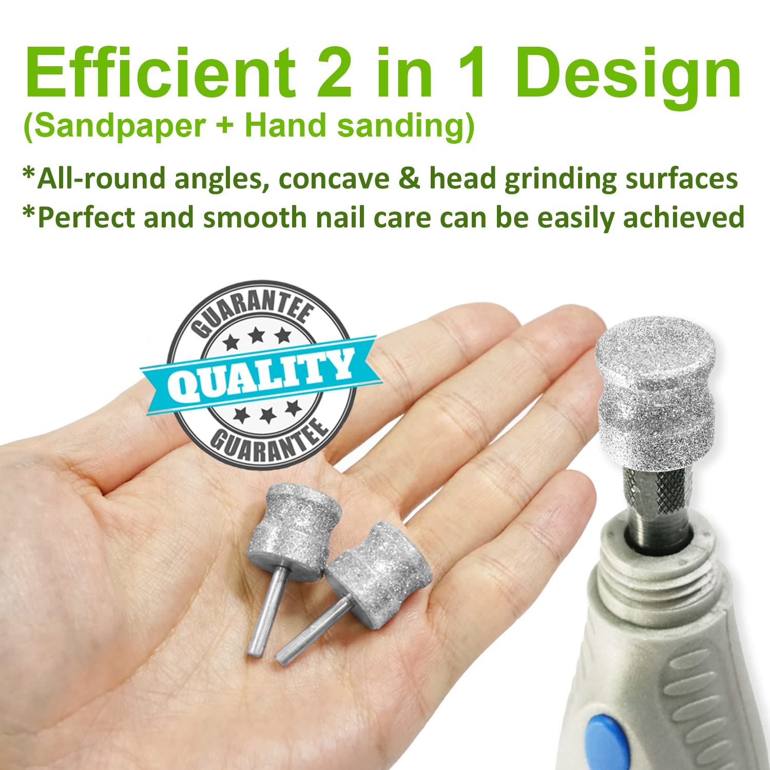 Jumbo Diamond Dremel Dog Nail Grinder Attachment, Diamond Dremel Bits Sanding Drums, Faster Dremel Diamond Bit for Dog Nails, 1/