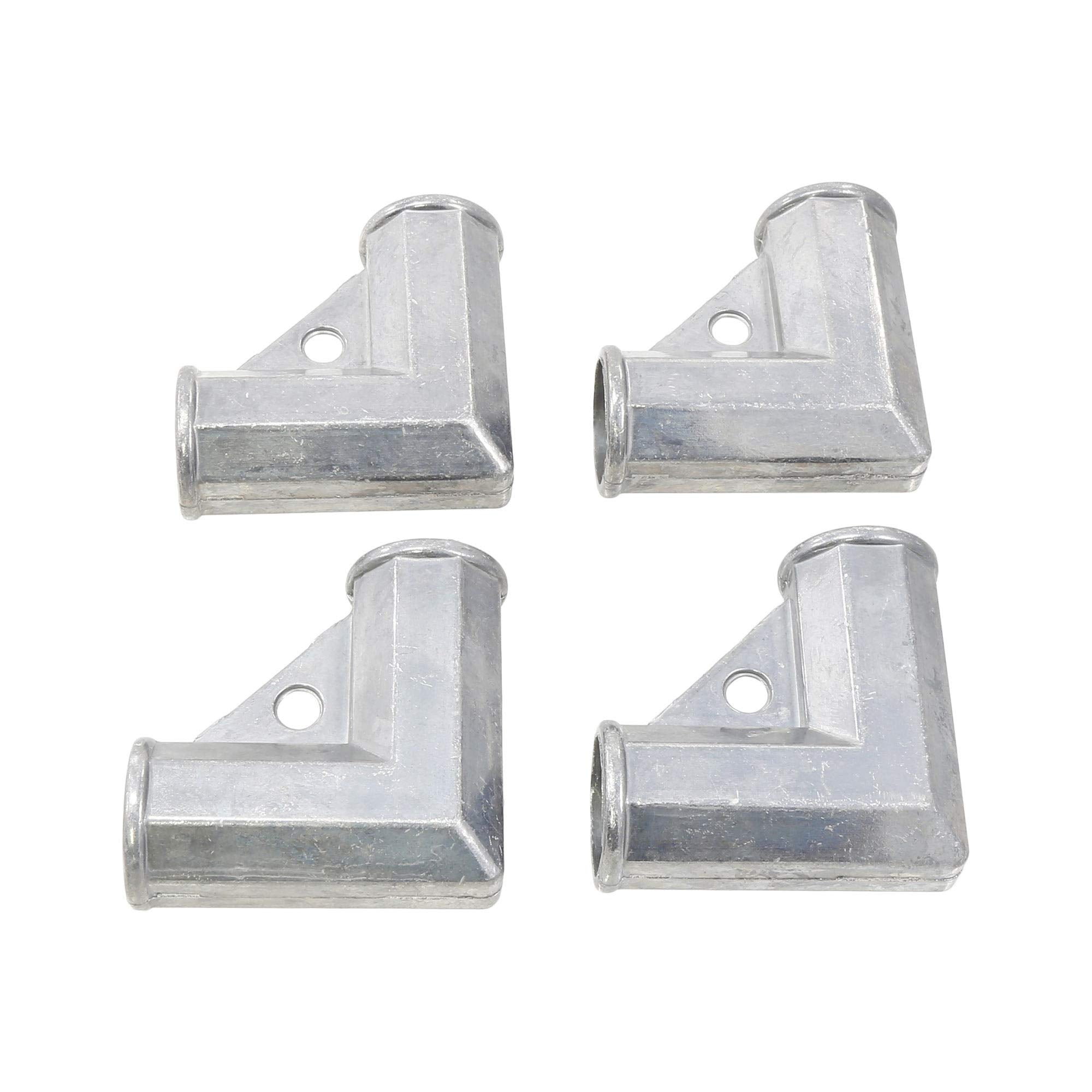 1 3/8'' x 1 3/8'' Chain Link Fence Gate Corner | Aluminum Gate Corner | Gate Elbow | Pack of 4