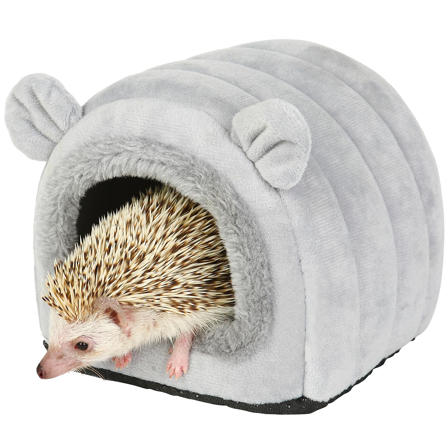 YUANST Hedgehog Bed Cave Nest Hideout, Hamster Guinea Pigs Small Animals Cage Supplies Warm House-Gray