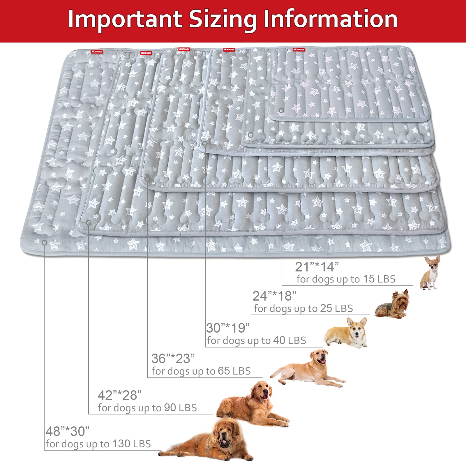 Dog Crate Mat (24'' X 18''), Soft Dog Bed Mat with Cute Prints, Personalized Dog Crate Pad, Anti-Slip Bottom, Machine Washable K