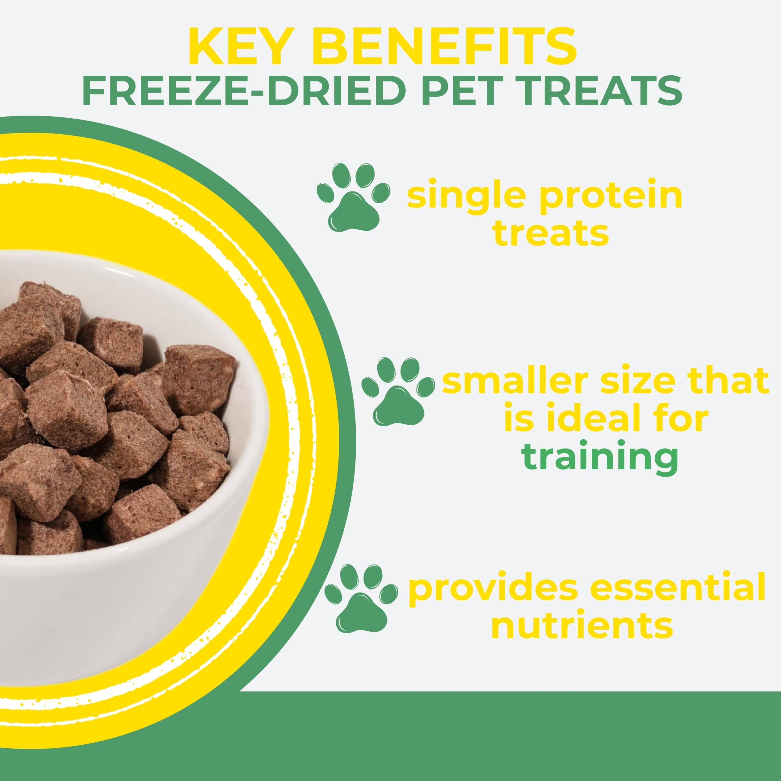 Momentum Carnivore Nutrition Freeze-Dried Turkey Training Bites - Two Ingredients-Turkey Gizzards and Hearts, All-Natural Dog Tr