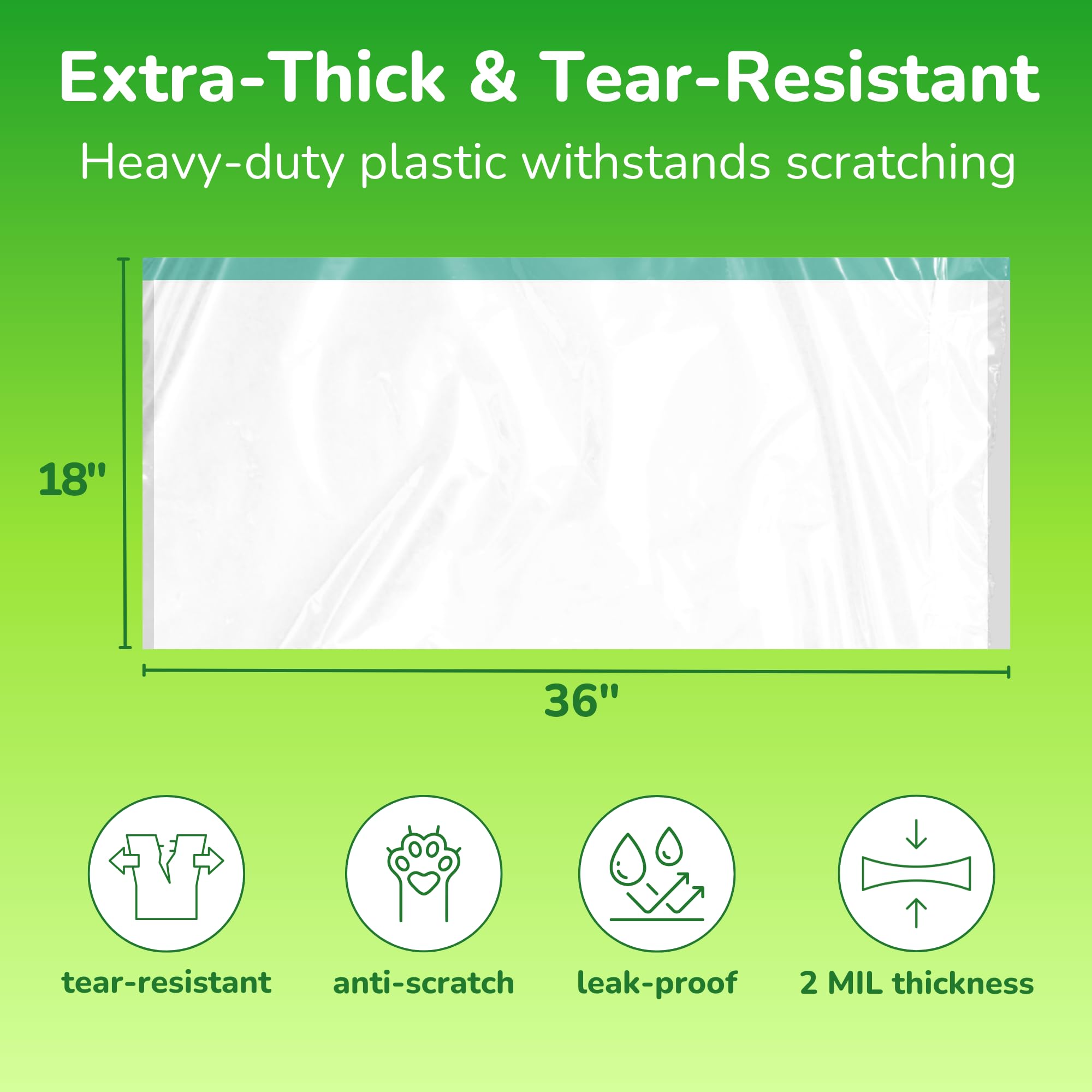 Pet N Pet Cat Litter Box Liners Bags Jumbo, Heavy Duty Tear Resistant & Drawstring Closure Cat Litter Bags, Waterproof Kitty Box