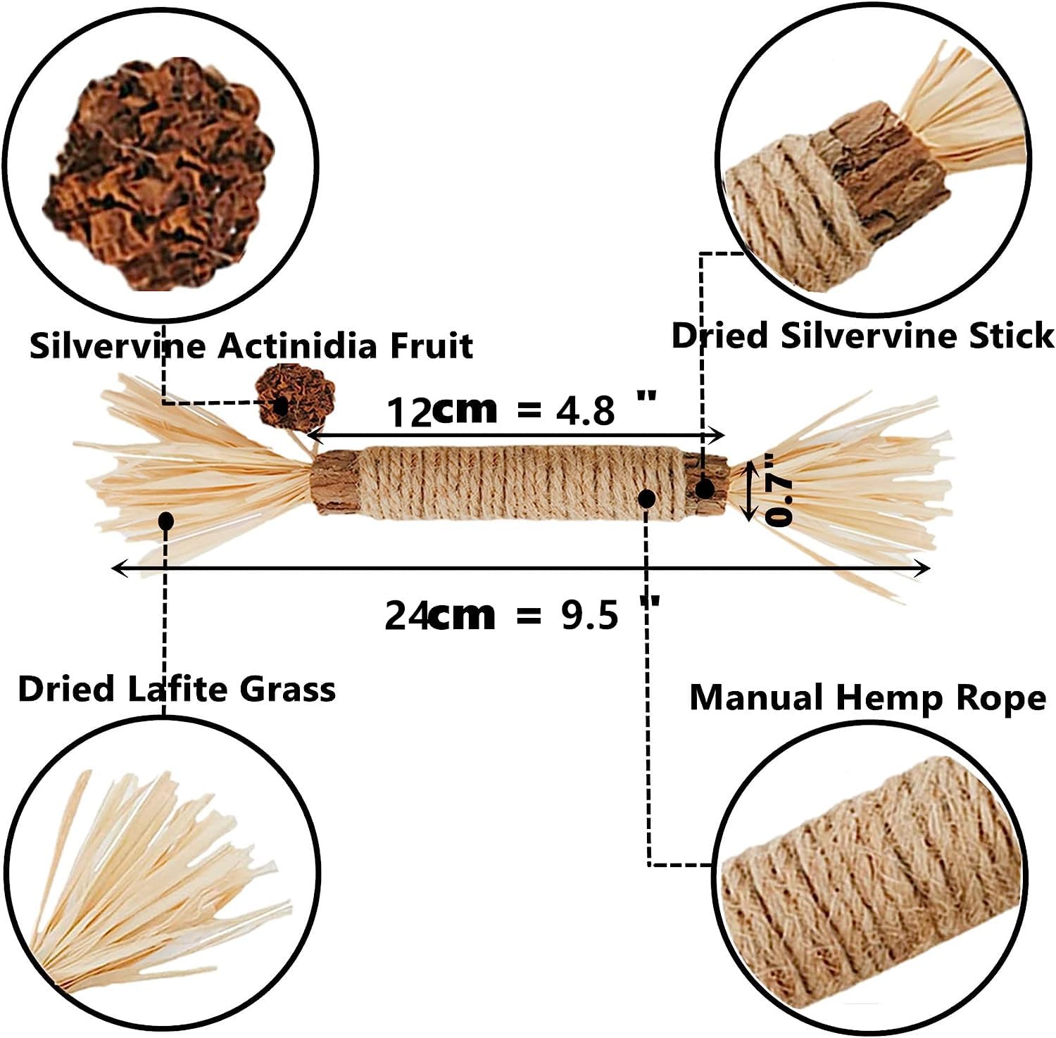 Grembeb Cat Toys 21Pack Silvervine Chew Stick Kitten Treat Catnip Toy Kitty Natural Stuff Catnip For Cleaning Teeth Indoor Denta