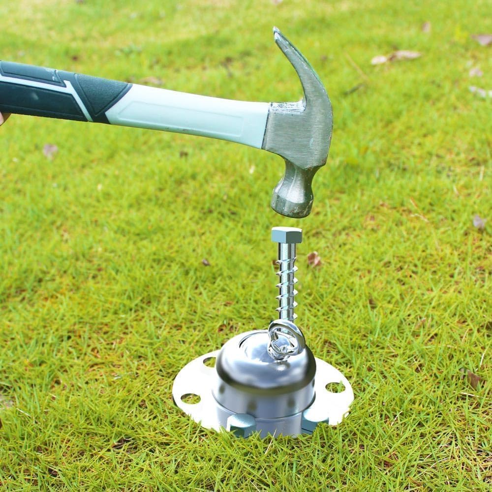 360° Swivel Dog Tie Out Stake Dog Anchor - 2025 Upgrade - Heavy Duty Stainless Steel Dog Yard Stake For Small To Large Dogs 6 Pcs Dog Tethers Holds 1500Lbs Of Pull Force Great For Yard Camping Outdoor