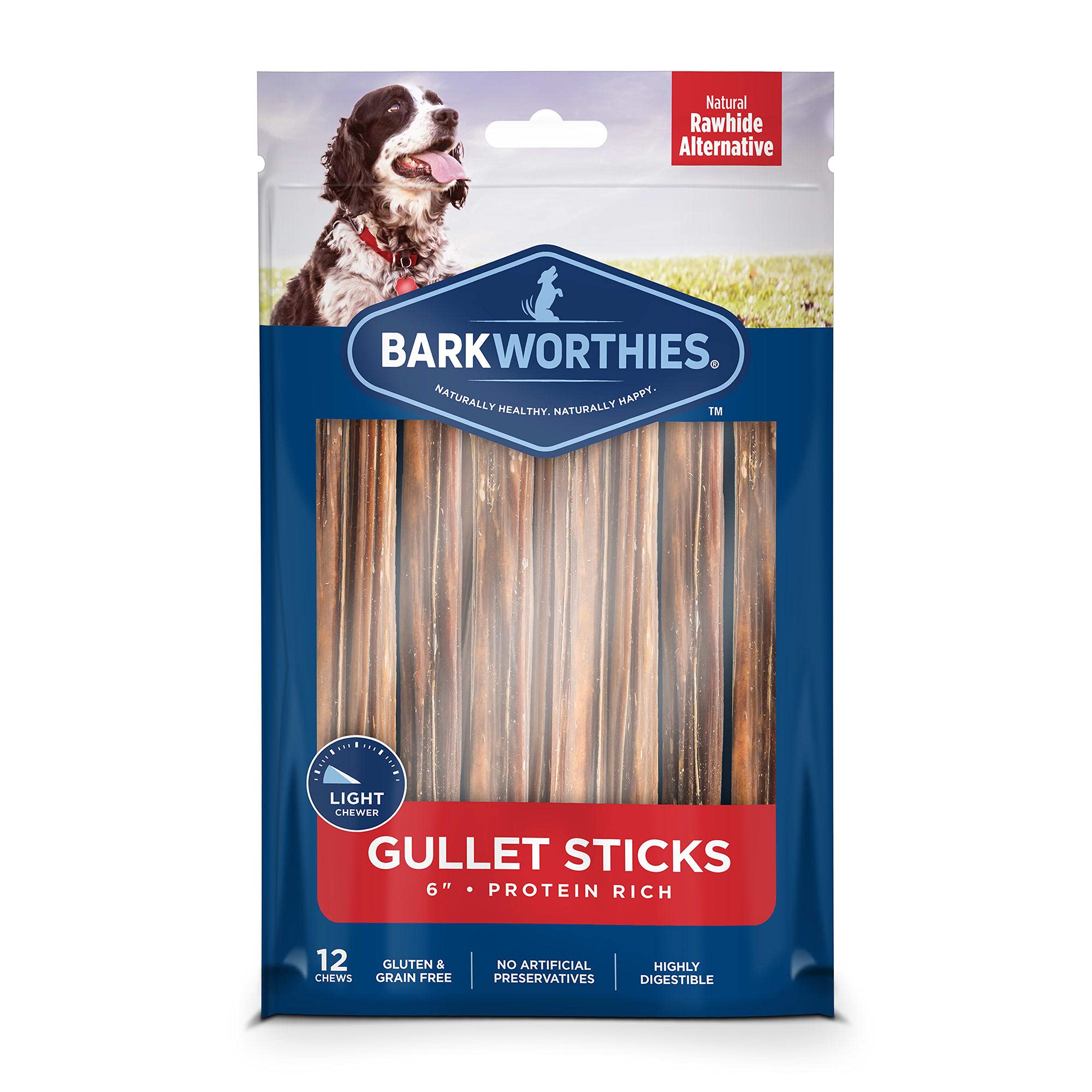 Barkworthies Beef Gullet - Sticks - 6 (12Pk Surp)