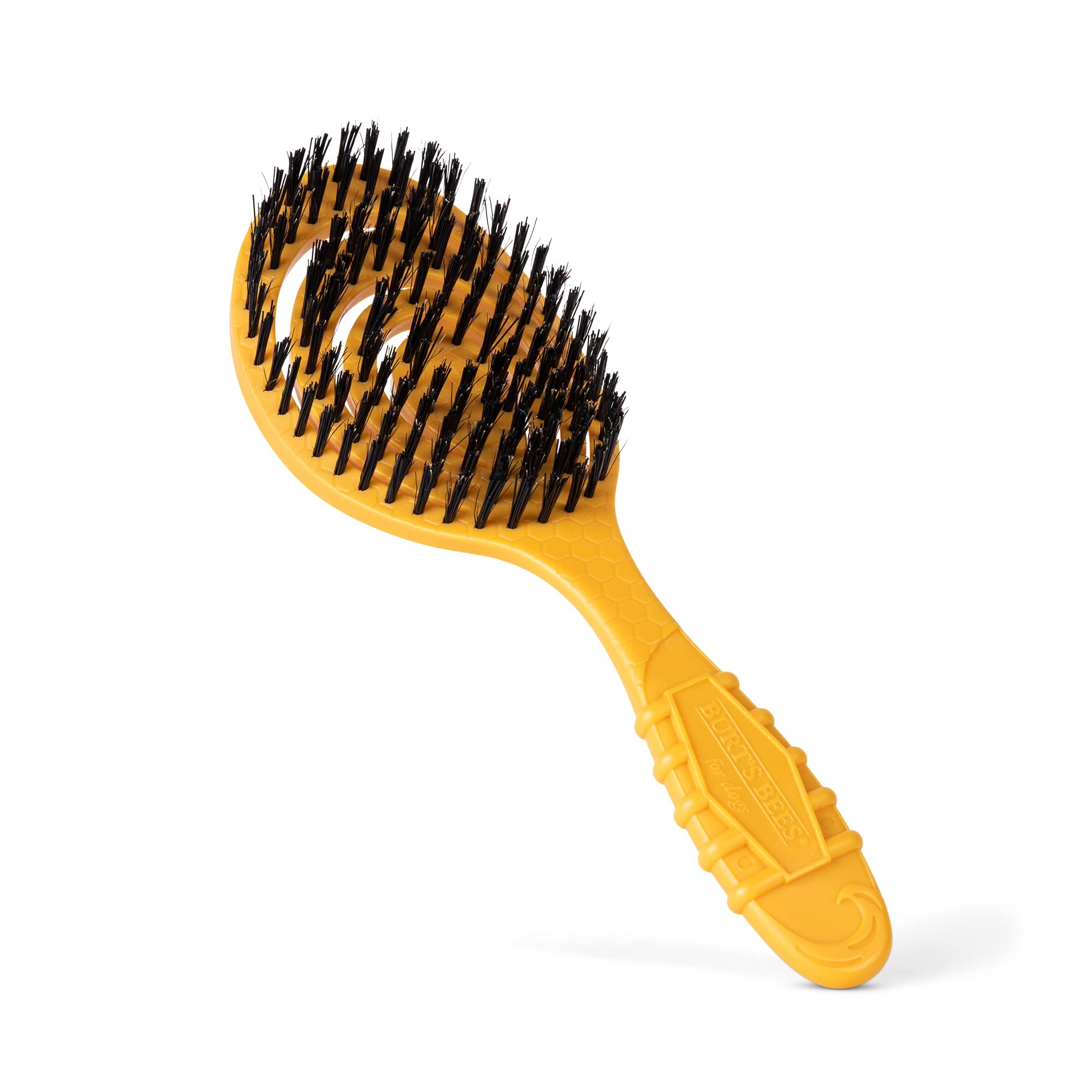 Burt'S Bees For Pets Bristle Brush With Natural Boars Hair & Nylon With Handle Made From Recycled Plastics Collected From Coastal Communities | De-Shedding Dog Brush | Eco Friendly Dog Grooming Brush