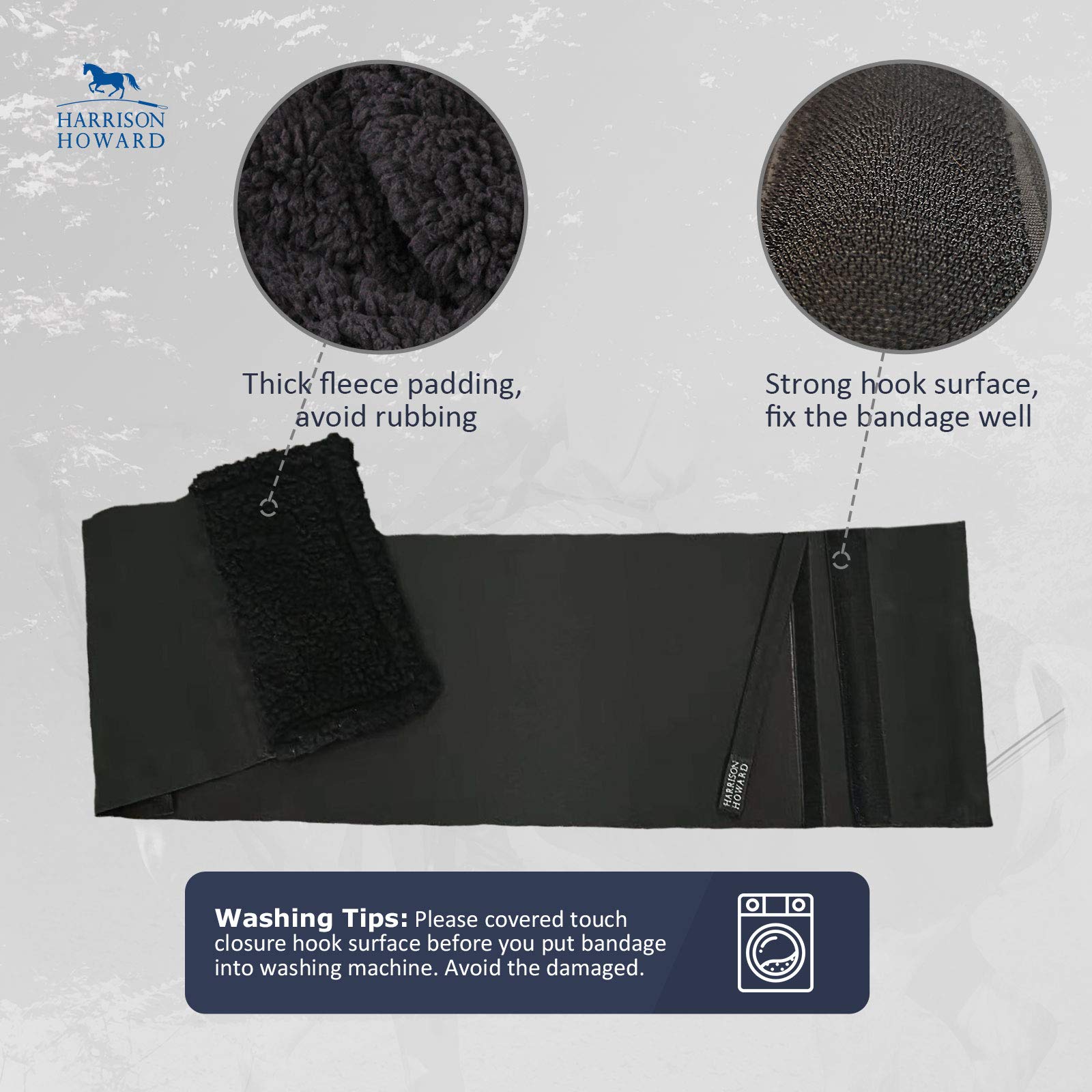 Harrison Howard Horse Belly Guard Body Bandage Wrap Spur Mark Protector Belly Cover Skin Guard Extra Large