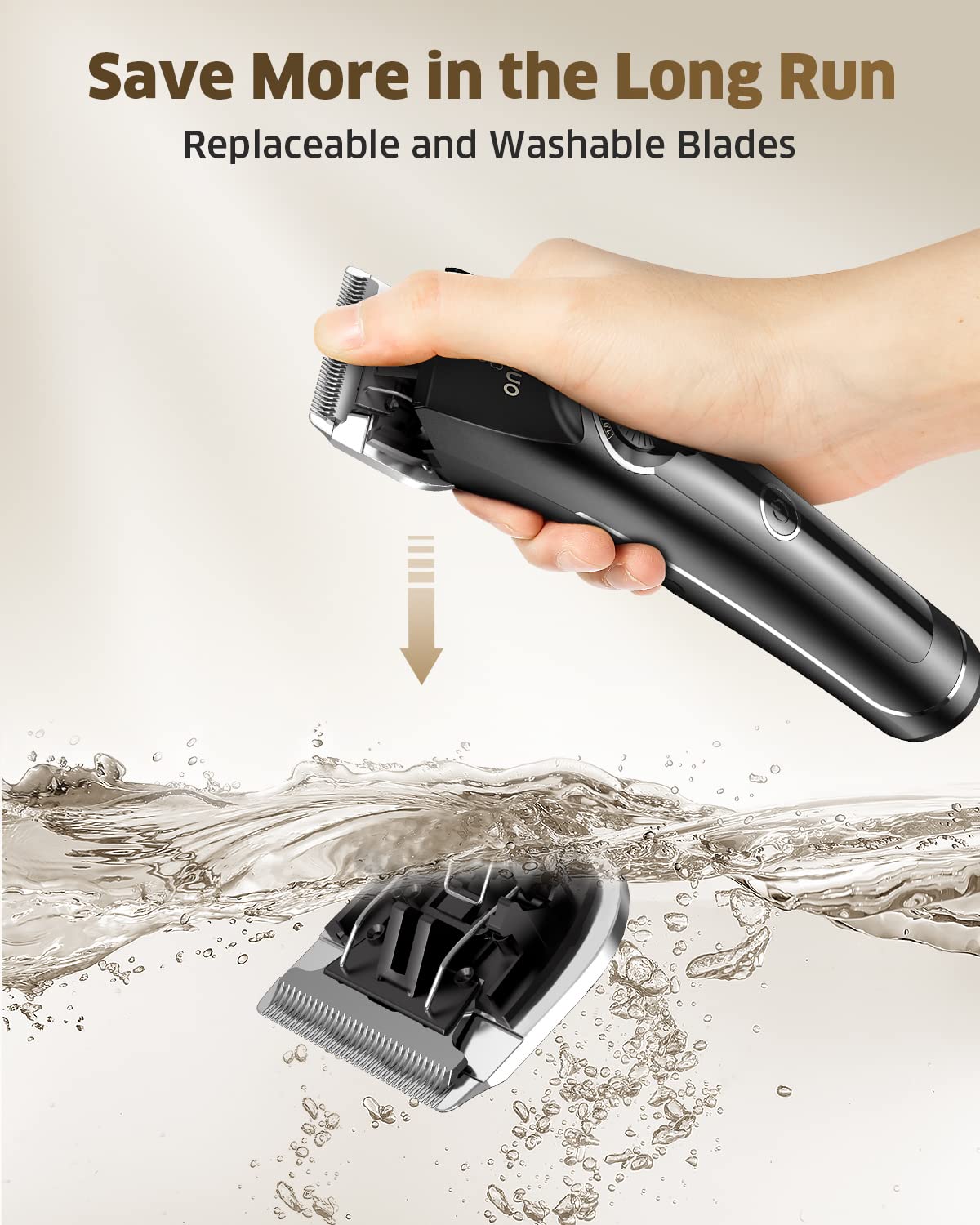 oneisall Dog Clippers for Thick Coats - Heavy Duty, Low Noise Grooming Kit for Matted Hair, Perfect for Dogs and Cats