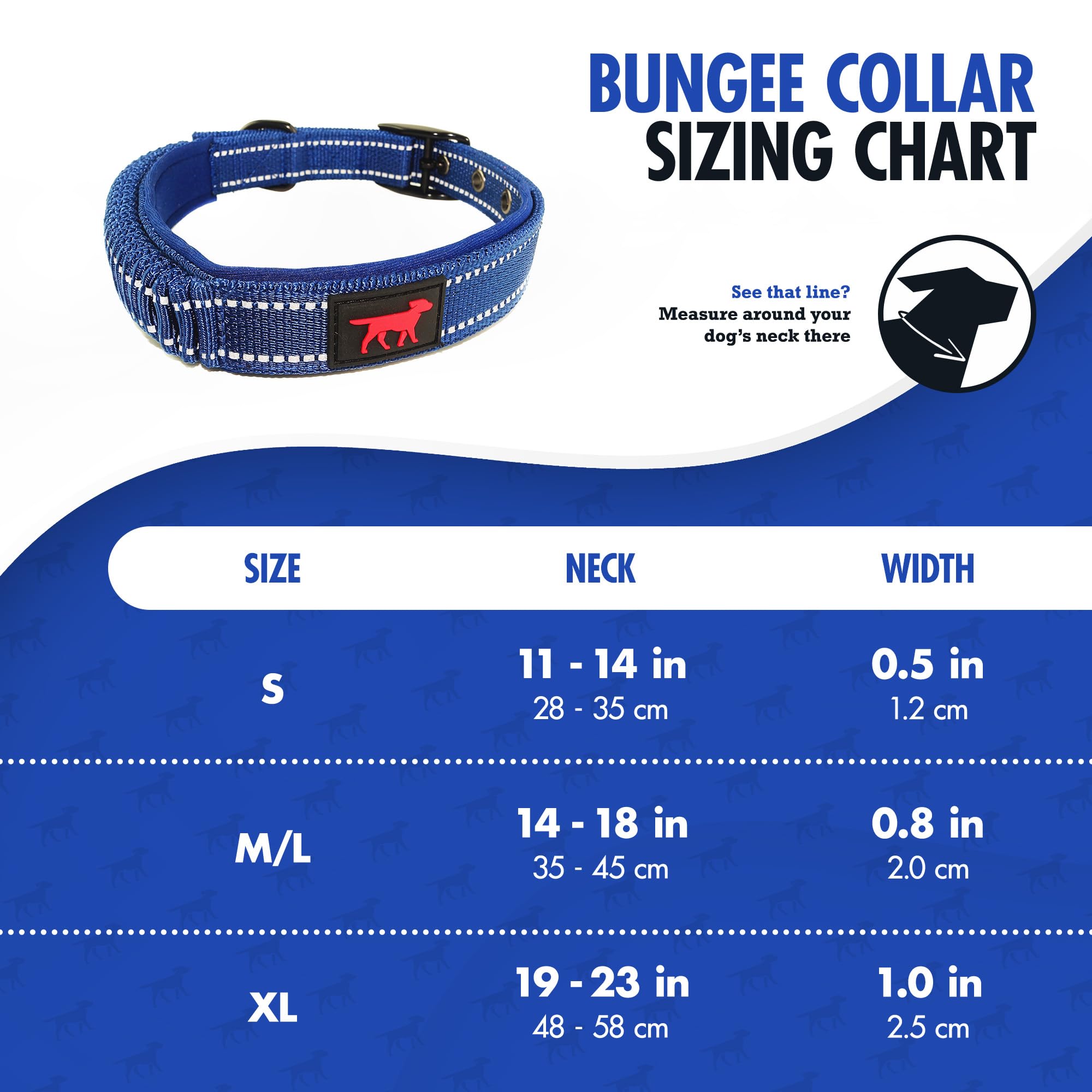 Heavy Duty Dog Collar With Handle | Ballistic Nylon Heavy Duty Collar | Padded Reflective Dog Collar With Adjustable Stainless Steel Hardware | Convenient Sizing For All Breeds