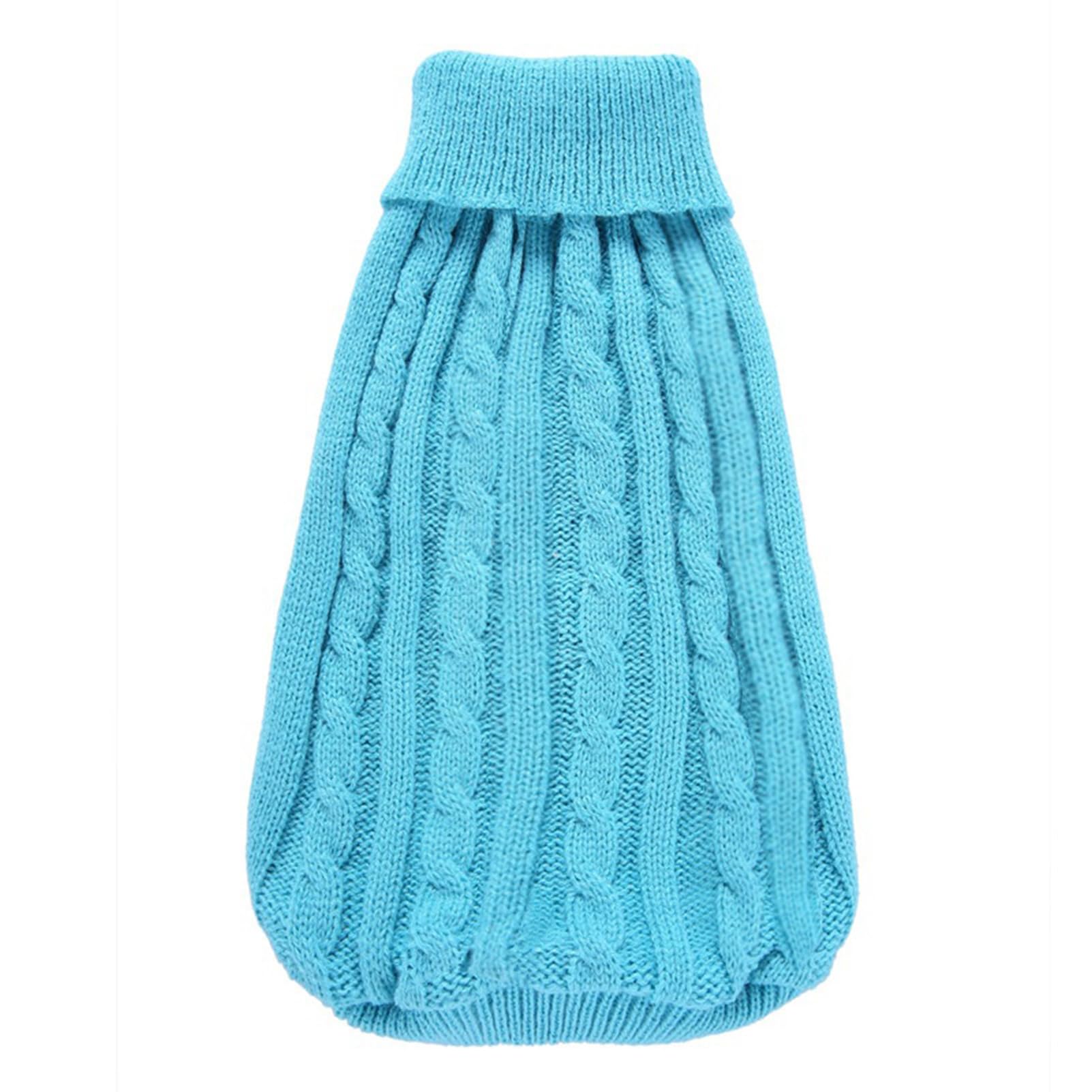 Chborchicen Small Dog Sweaters Knitted Pet Cat Sweater Warm Dog Sweatshirt Dog Winter Clothes Kitten Puppy Sweater (Xx-Small, Sk