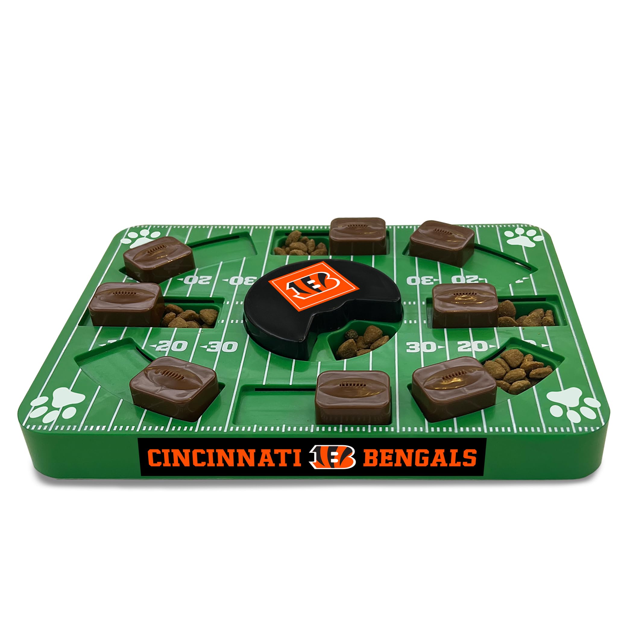 Pets First Nfl Cincinnati Bengals Puzzle Toy, Puzzle Treat Dog Toy, Interactive Dog Treat Toy, Dog Puzzle