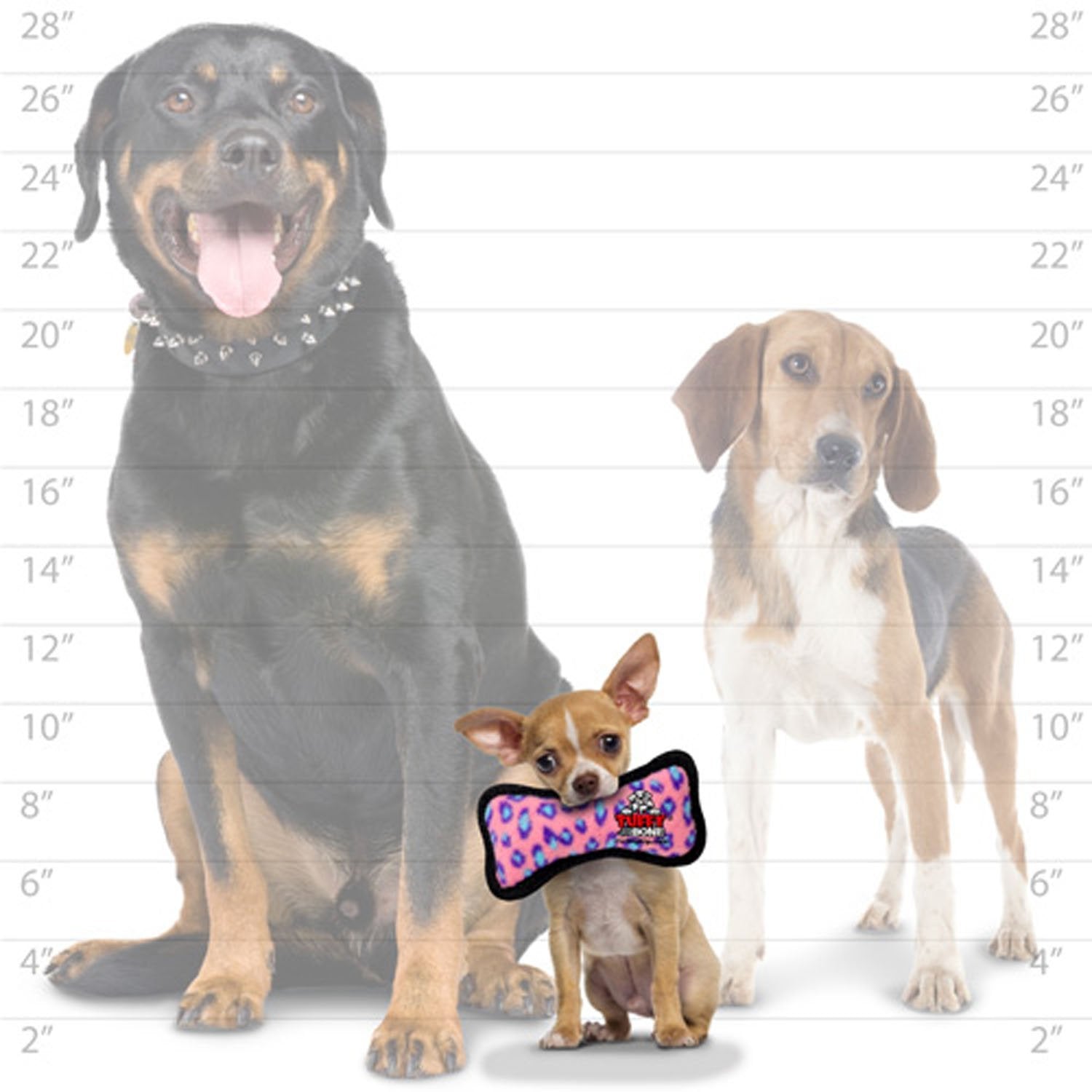 Tuffy - World'S Tuffest Soft Dog Toy - Ultimate Bone-Squeakers - Multiple Layers. Made Durable, Strong & Tough. Interactive Play (Tug, Toss & Fetch). Machine Washable & Floats (Jr, Pink Leopard).