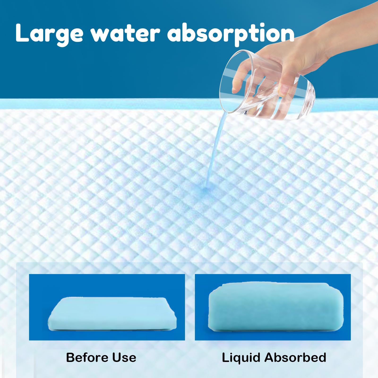 Dog Pee Pads 22 x23  , 30 Count Disposable Puppy Pads Pee Pads for Dogs, Pet Training Pads Super Absorbent Leak-Proof Pee Pads (