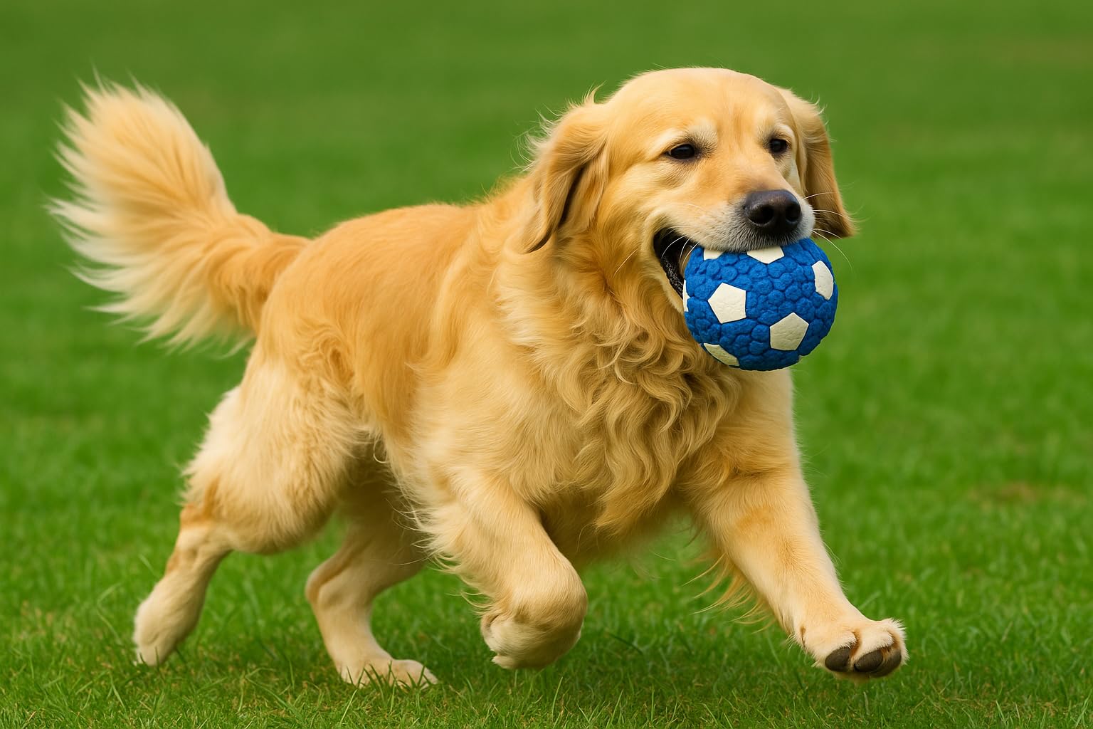 RoverPets Dog Toy Sound Ball, Dog Football Toy, Squeaky Latex Rubber Dog Toy Balls Bite Resistant Teeth Training Toys for Dogs 