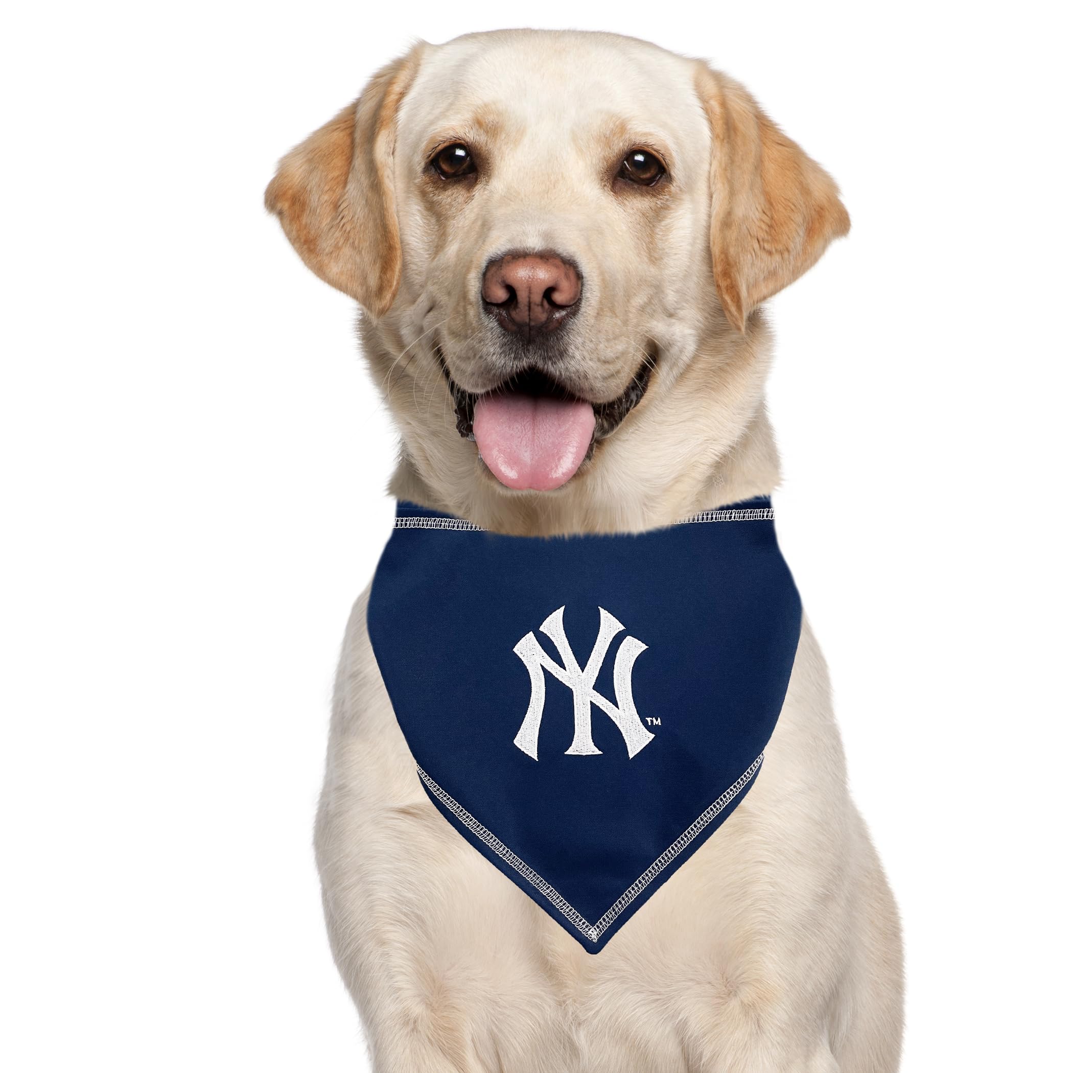 Pets First Mlb New York Yankees Tie Bandana, Large/X-Large. Dog Bandana Scarf Bib For Pet Cat Dog. The Ultimate Game-Day, Party