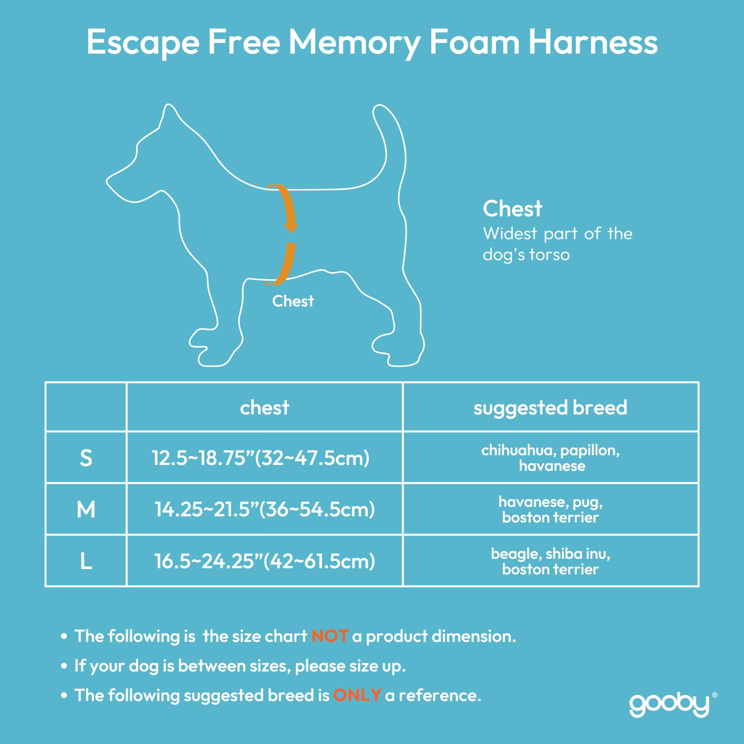 Gooby Escape Free Memory Foam Harness - Red, Large - No Pull Step-In Small Dog Harness With Four Point Adjustment - Perfect On The Go Dog Harness For Medium Dogs No Pull And Small Dogs