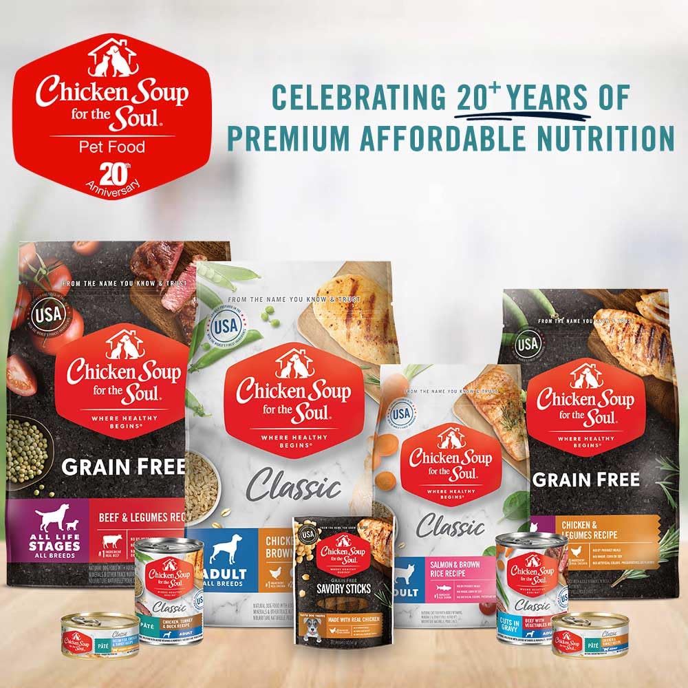Chicken Soup for the Soul All Natural Premium Grain-Free All Life Stage Dry Dog Food, Real Meat First Ingredient, No By-Products