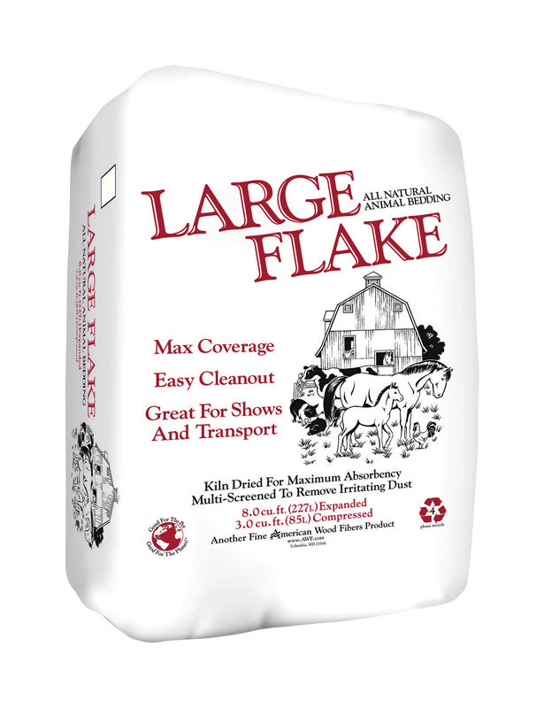 AMERICAN WOOD FIBERS 532.67P2LGEAC 8 CUFT Large Flake Bedding