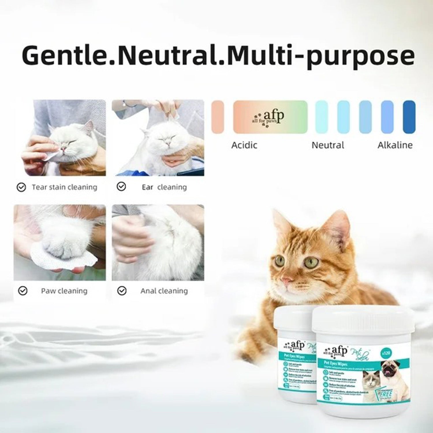 Pet Salon - Unscented Eyes/Ear Cleaning Wipes Dogs & Cats 120 cts
