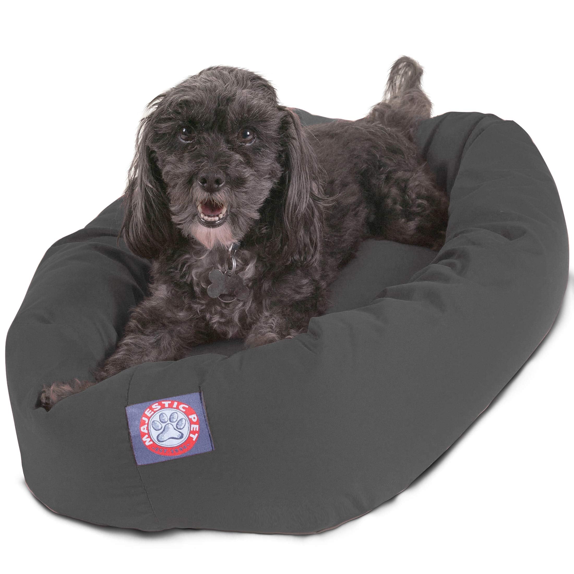Majestic Pet 24 Inch Gray Bagel Dog Bed Products
