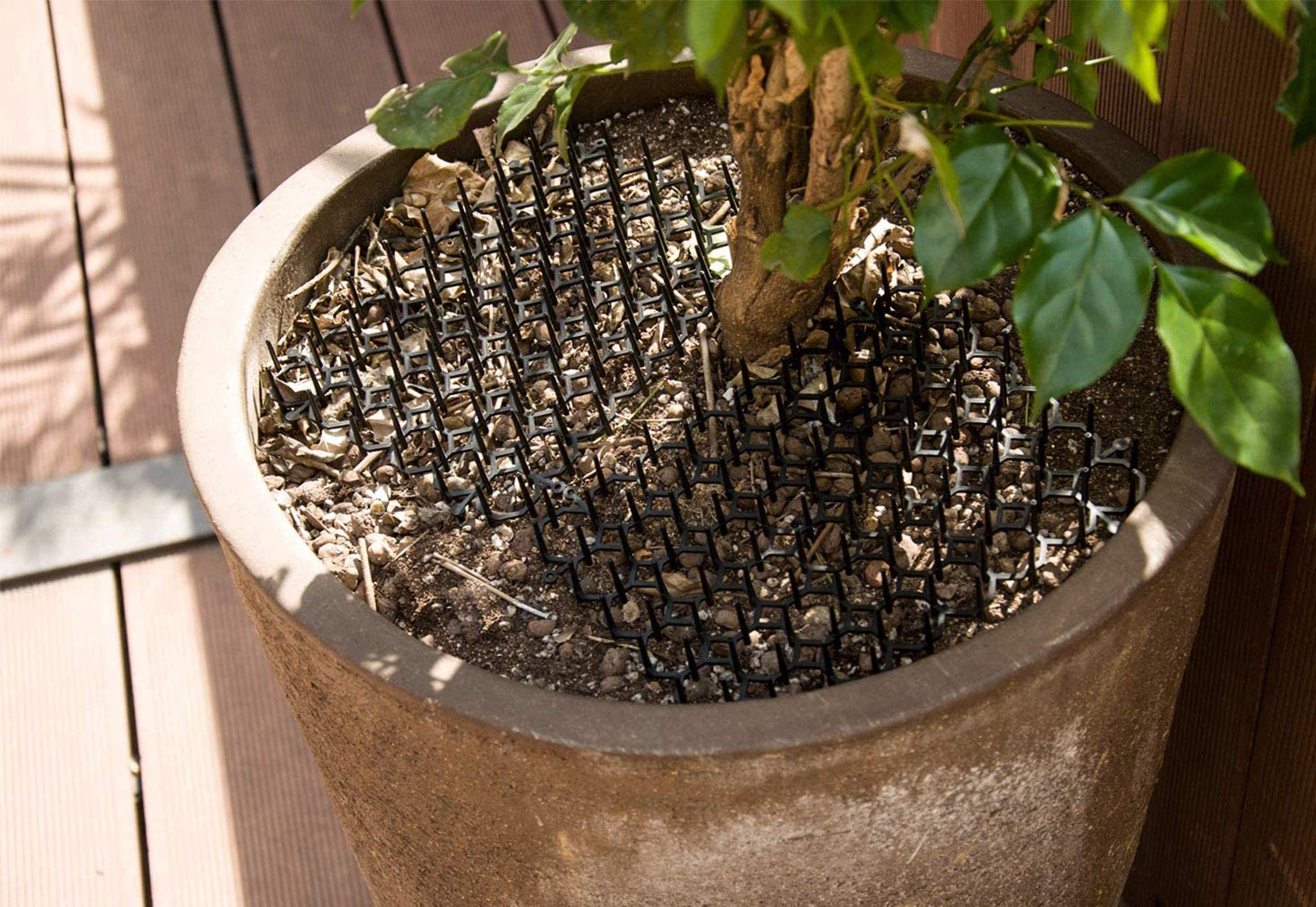 Oceanpax 2Pcs 6.5Ft Cat Scat Mat With Spikes, Prickle Strips Network Digging Stopper Outdoor Spike Deterrent Mat, 78 Inch X 11 I