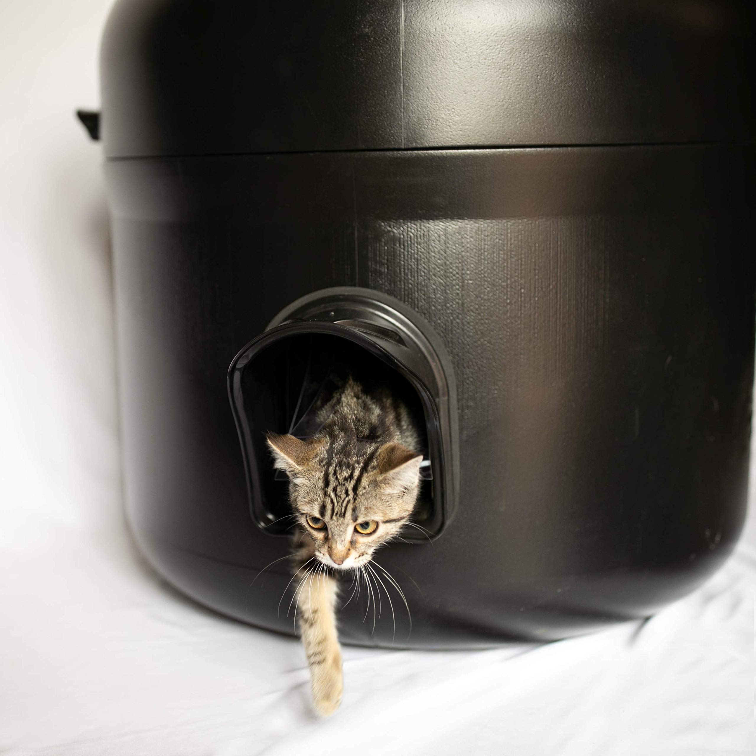 The Kitty Tube Outdoor Durable Ultra Insulated Cat House-Feral Option With Straw