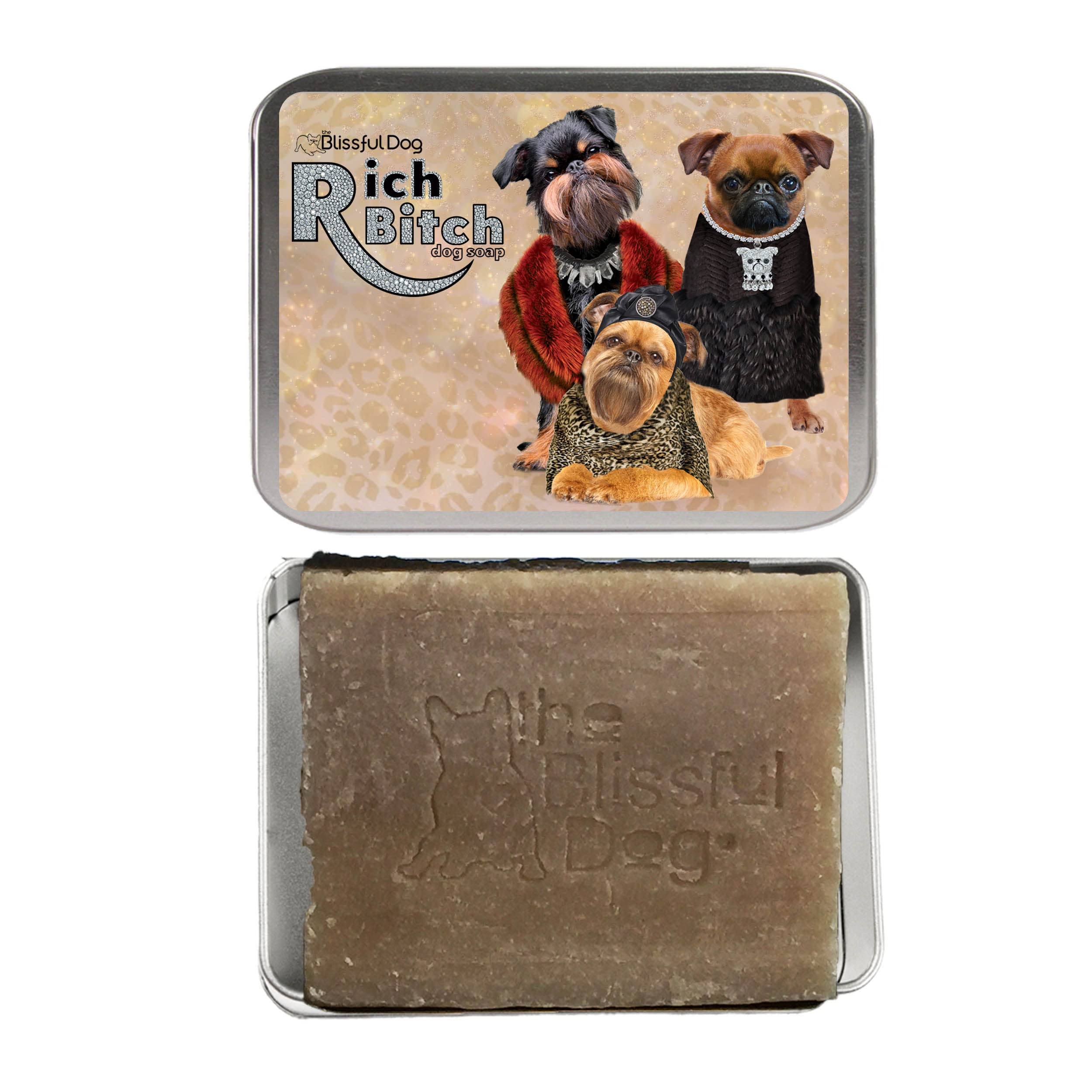 The Blissful Dog Soap-Rb-Griff Rich Bitch Brussels Griffon Luxury Bar Dog Soap