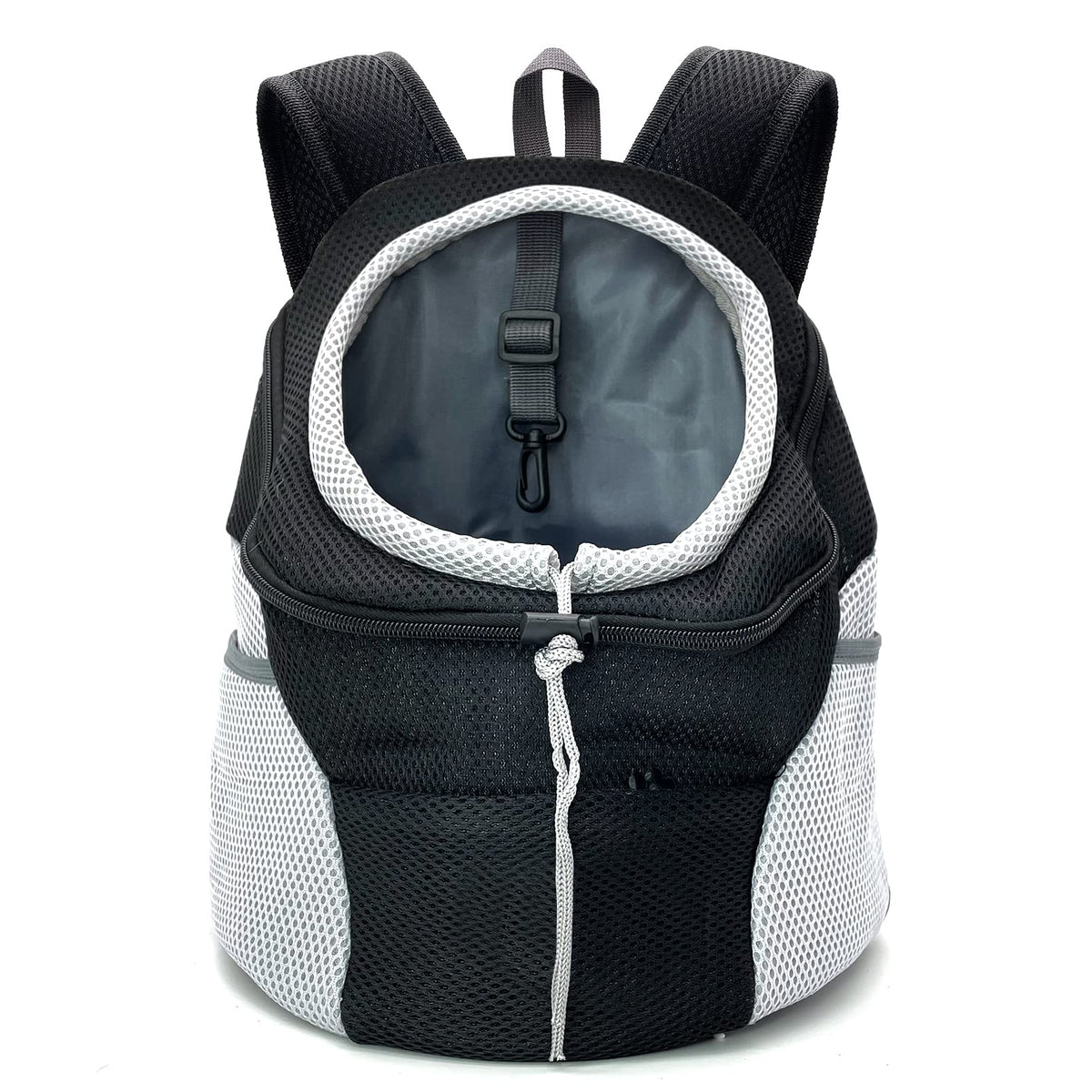Fhiny Dog Carrier Backpack, Comfortable Doggy Front Backpack Pet Puppy Carrier Travel Pack With Breathable Head Out Design And Padded Shoulder For Walking Biking Hiking Camping Outdoor