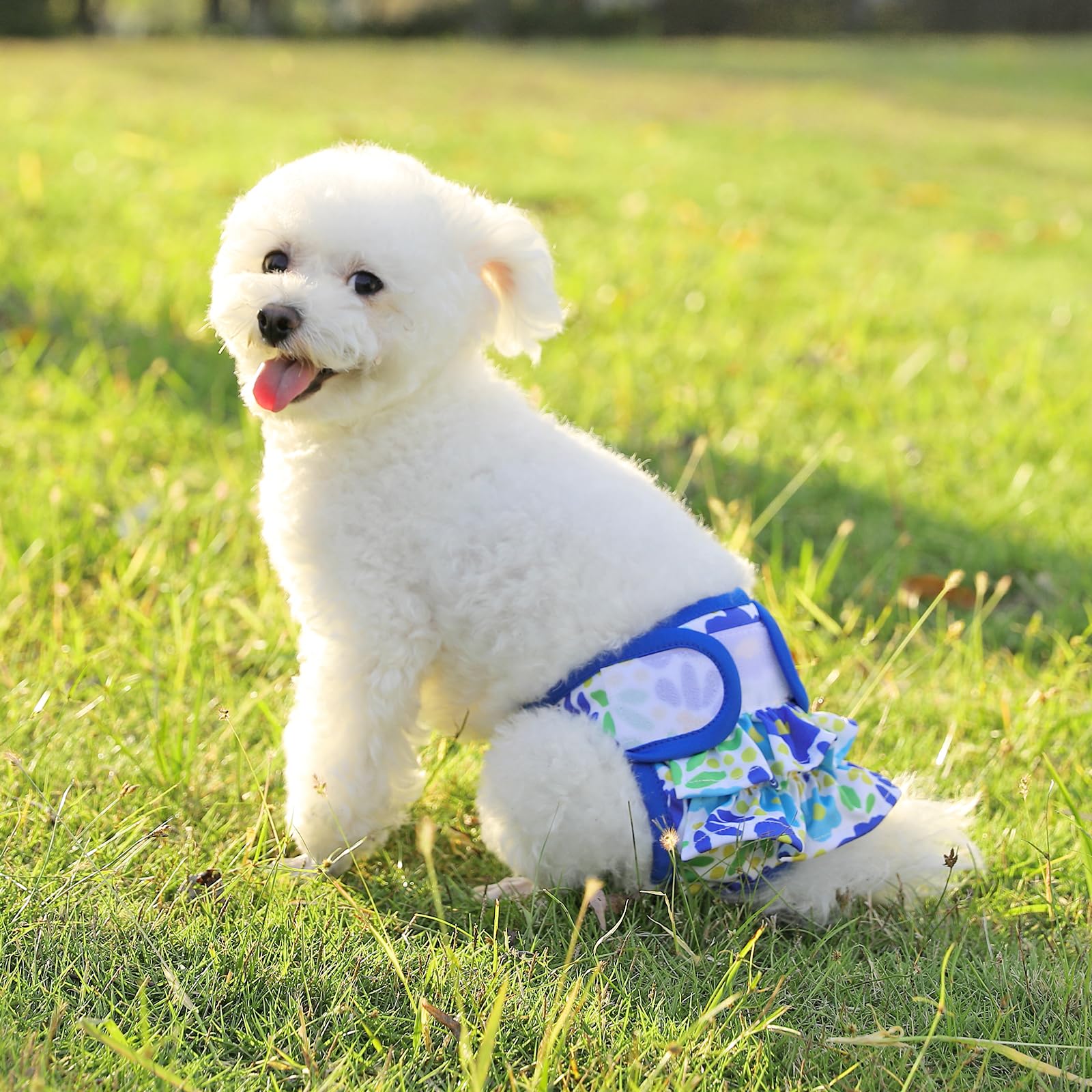 Washable Dog Diapers Female 3 Pack Reusable Highly Absorbent Puppy Diaper, Premium Doggie Diaper, Durable Leak-Proof Dot Doggy D