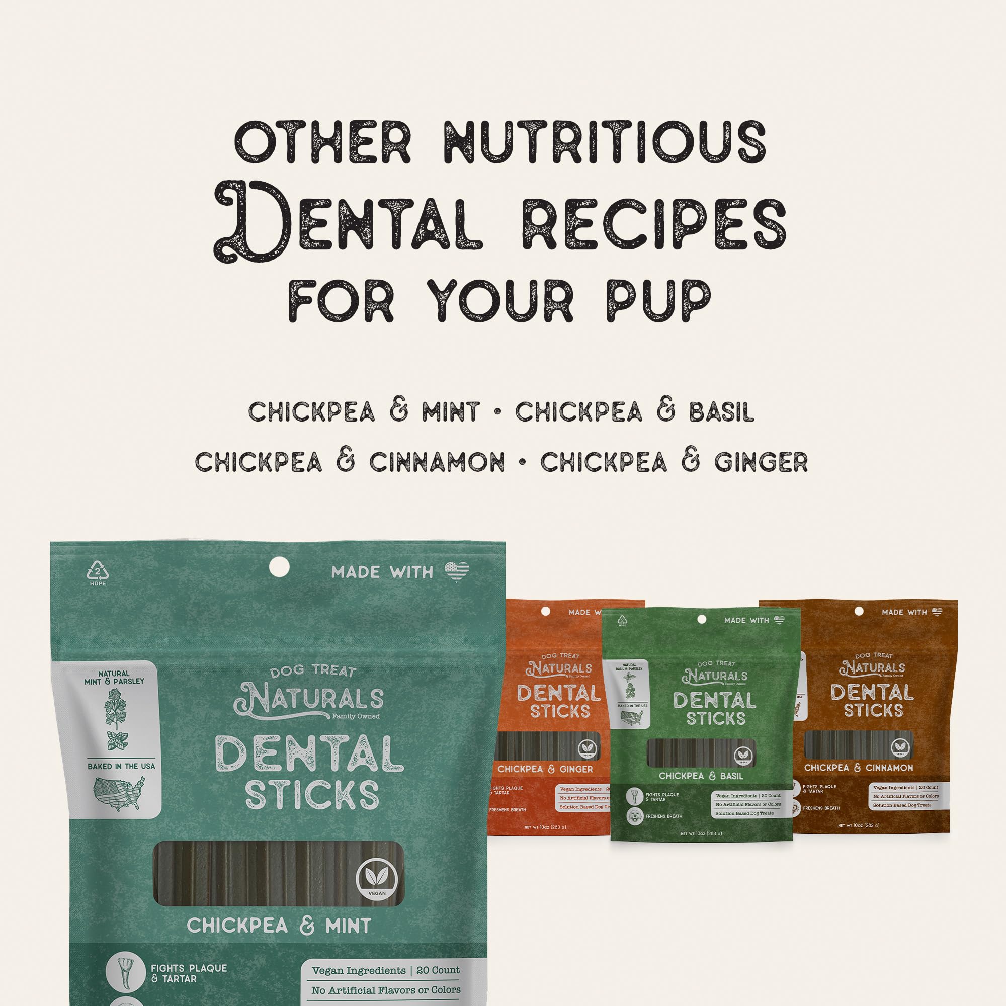 Dog Treat Naturals Dental Chew Sticks | Helps Clean Teeth and Easy to Digest Dog Treats | Dog Breath Freshener | Made with Chick