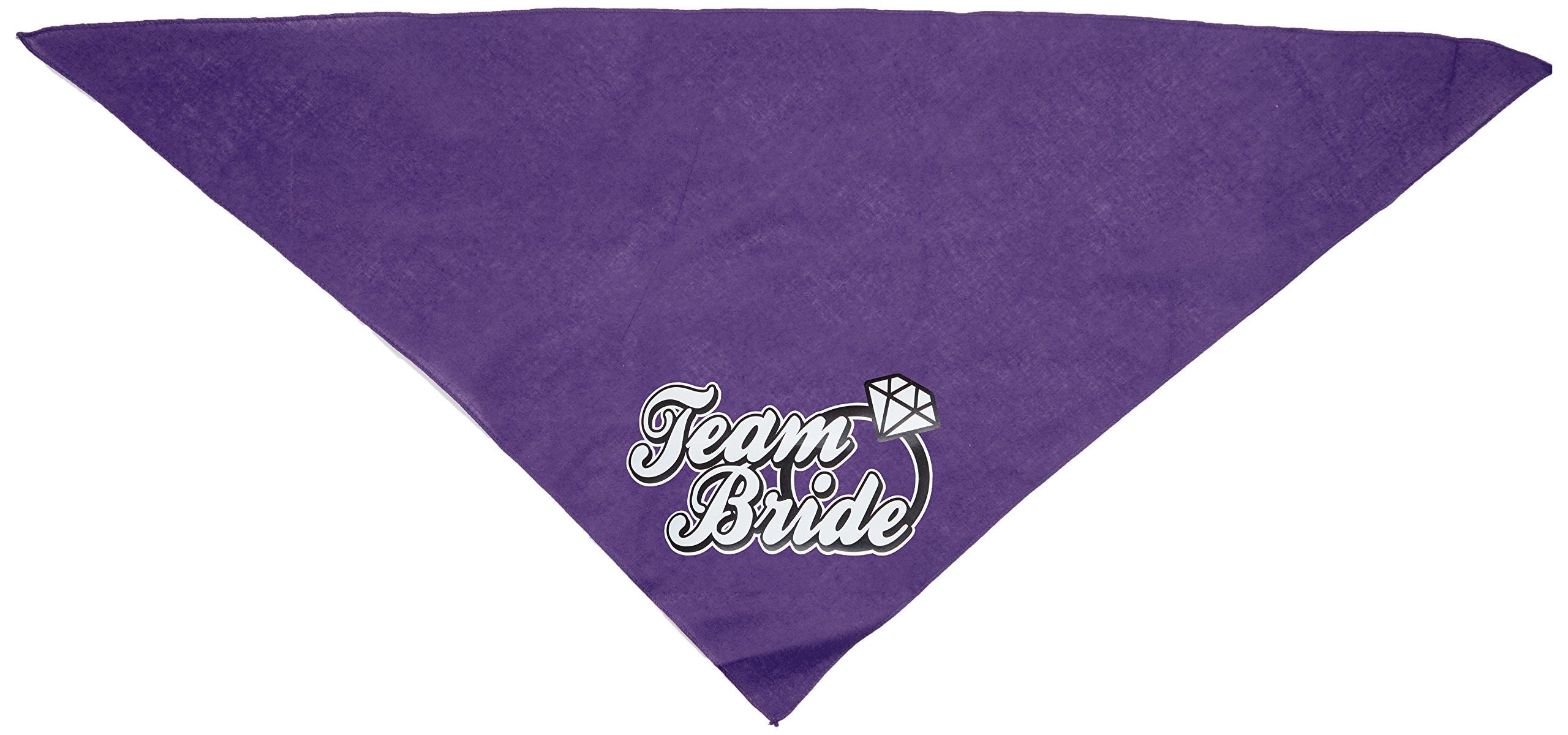 Mirage Pet Products Team Bride Screen Print Bandana, Large, Purple