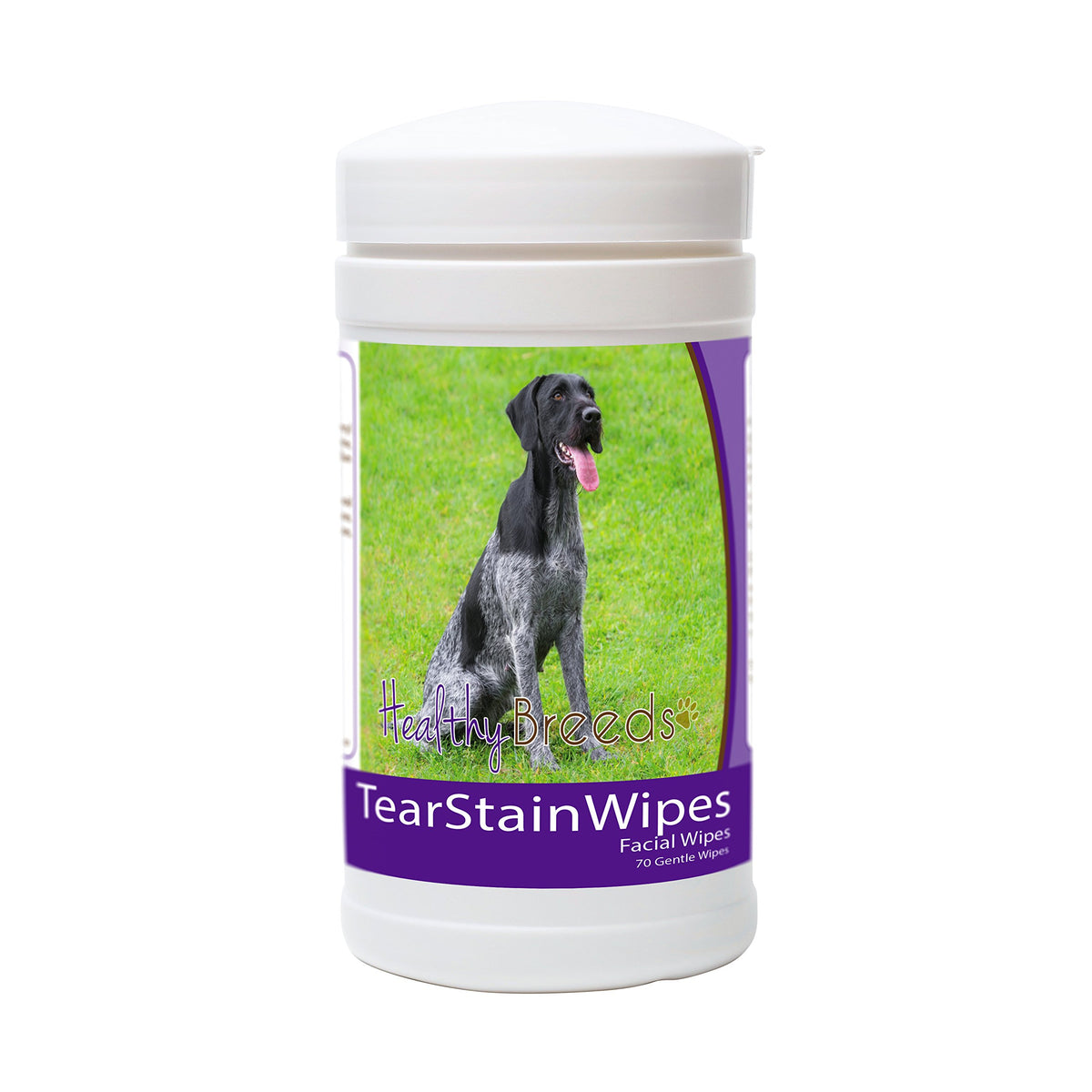 Healthy Breeds German Wirehaired Pointer Tear Stain Wipes 70 Count