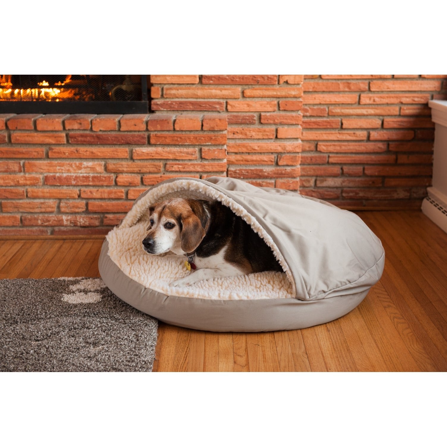 Snoozer Orthopedic Cozy Cave Pet Bed, X-Large, Red