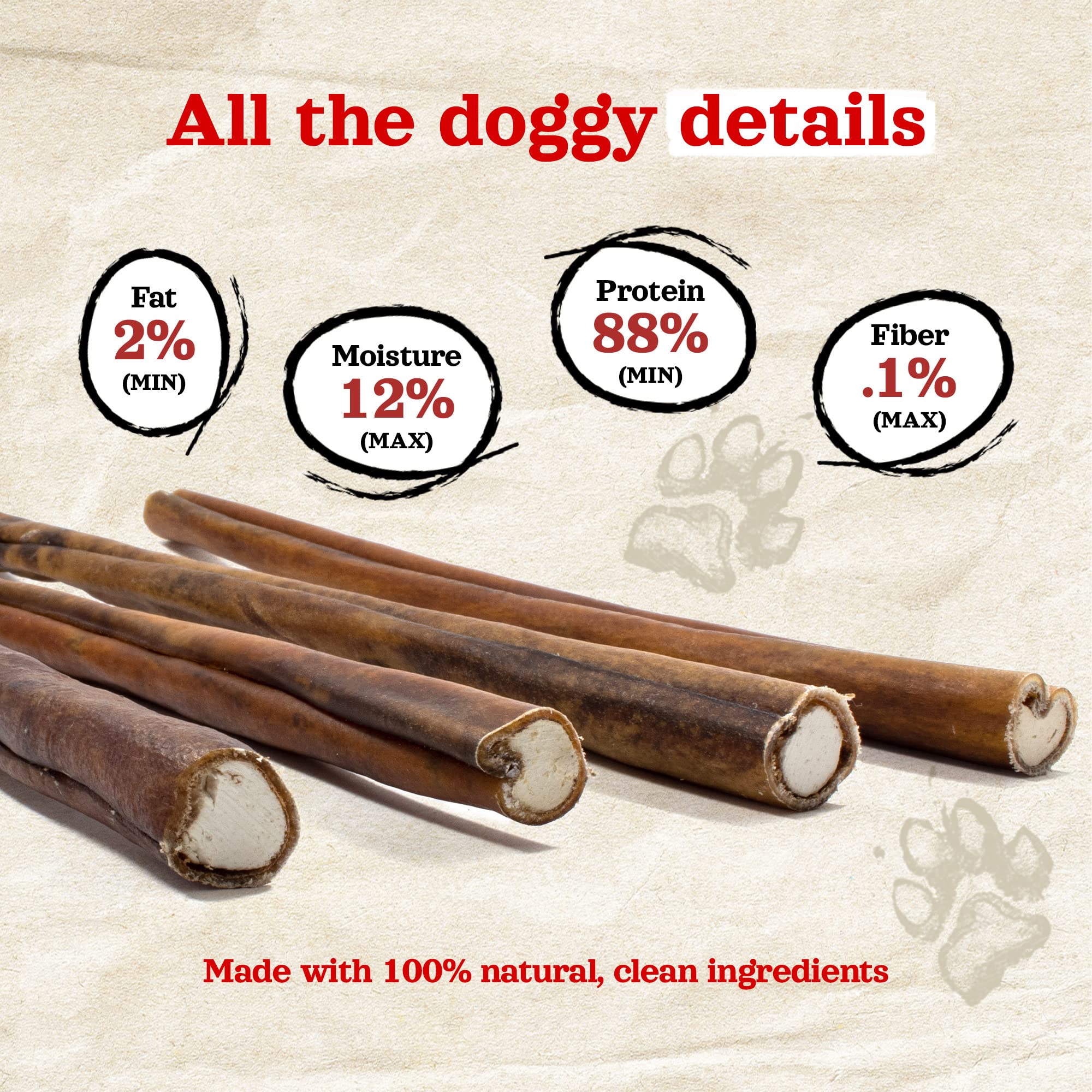 Natural Farm Peanut Butter Stuffed Collagen Sticks for Dogs (12 Inch, 5-Pack), Rawhide-Free Collagen Sticks, Natural Long Lastin