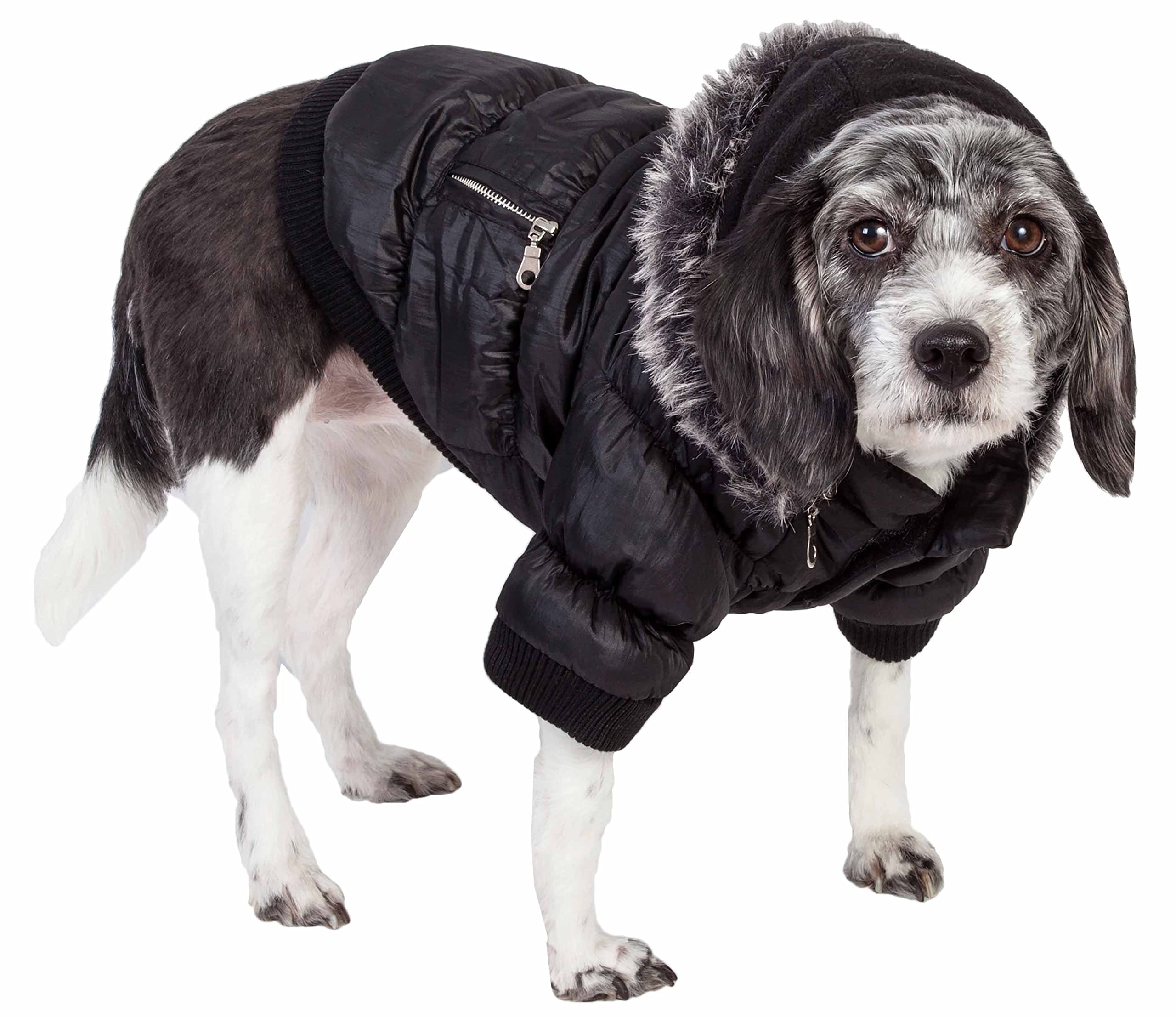 Pet Life A Metallic Fashion Pet Parka Coat