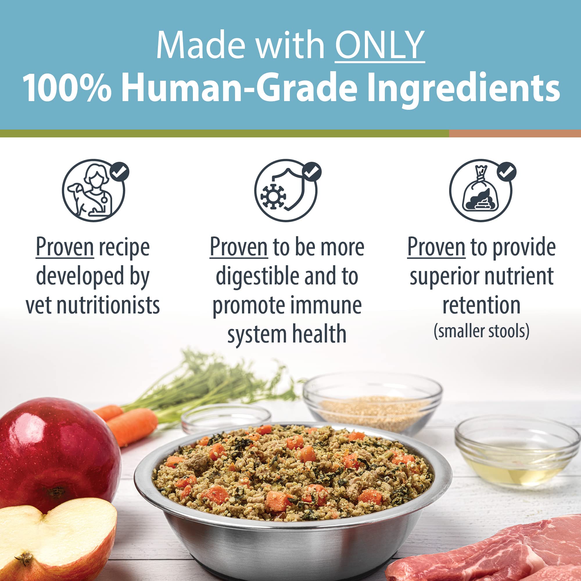 JustFoodForDogs Frozen Fresh Dog Food for Sensitive Skin Allergies, Joint Health, Complete Meal or Human Grade Dog Food Topper,
