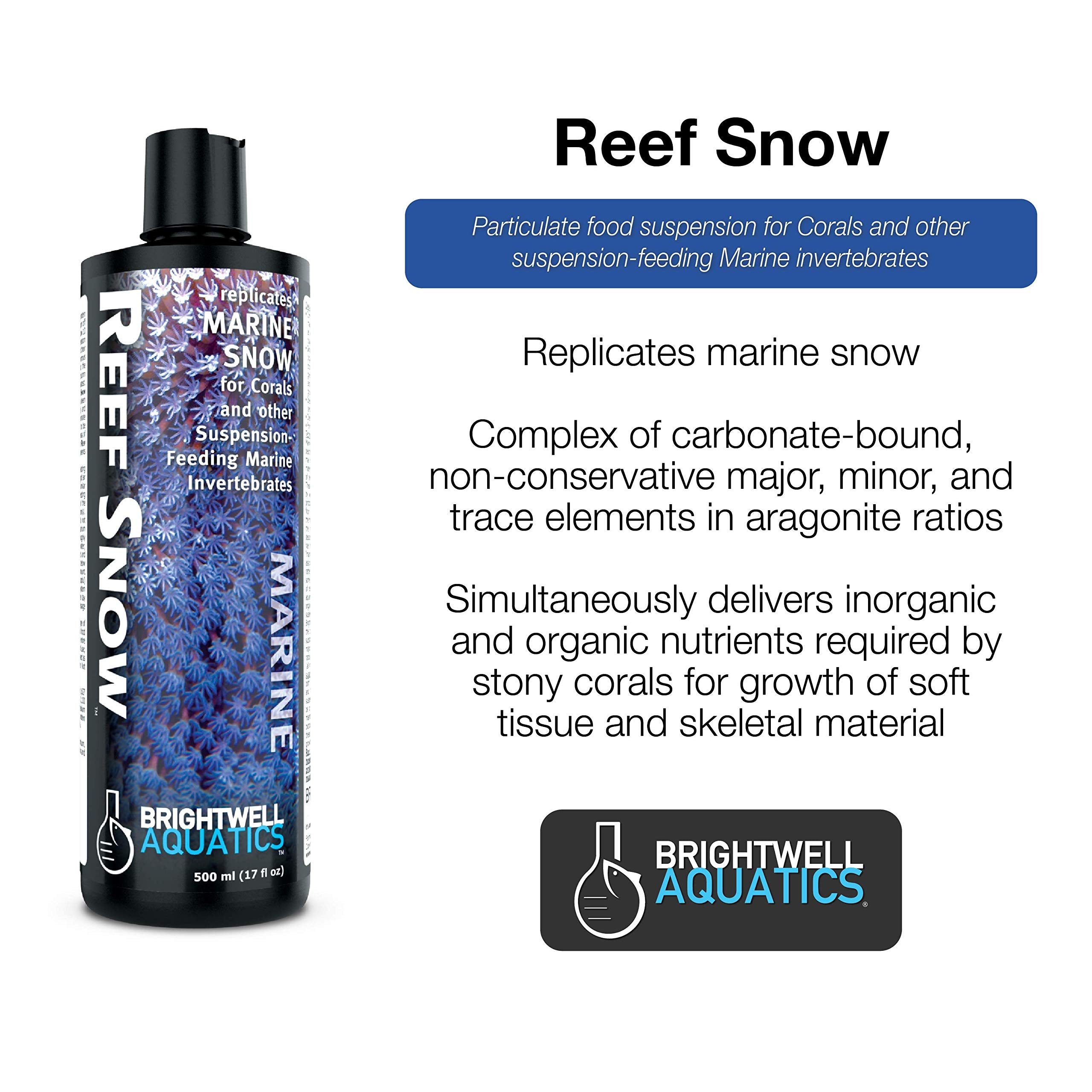 Brightwell Aquatics Reef Snow - Replicates Marine Snow for Corals & Other Marine Invertebrates 250-ml