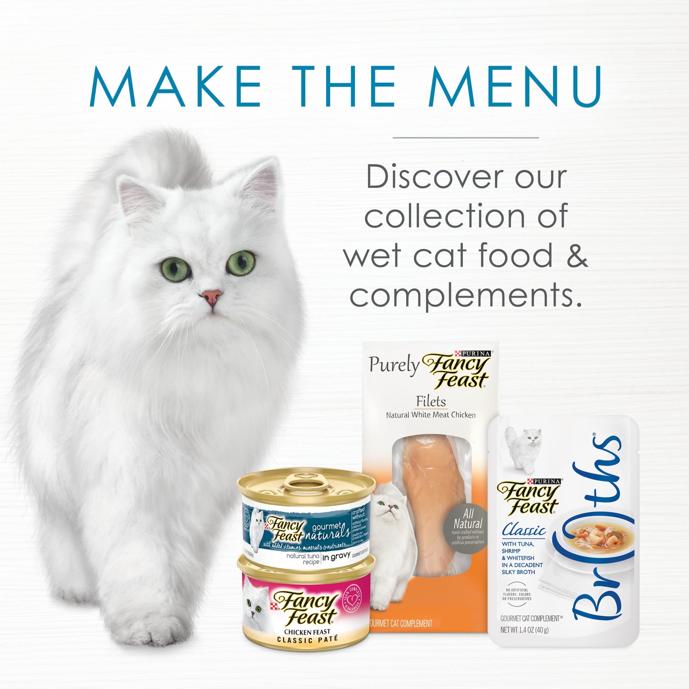 Purina Fancy Feast Appetizers Grain Free Cat Food Flaked Tongol Tuna Appetizer Lickable Cat Food Topper - (Pack of 10) 1.1 oz. T