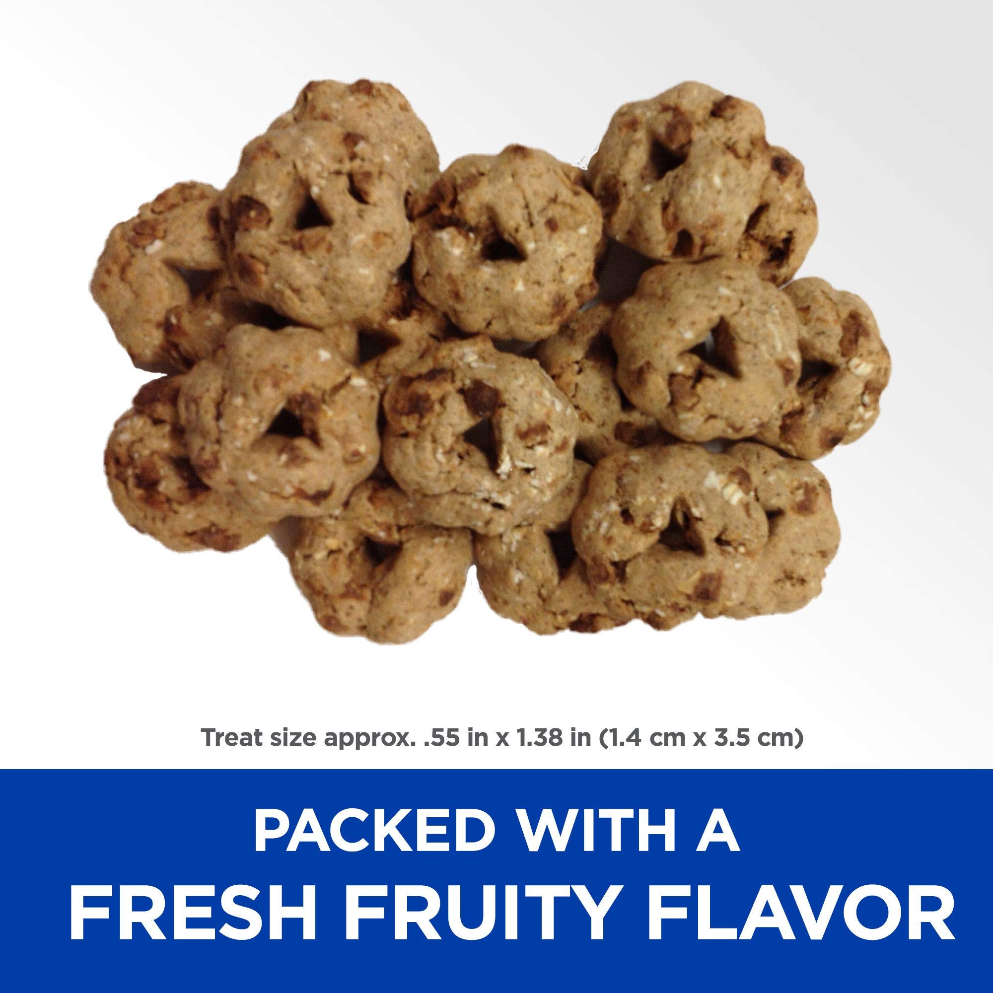 Hills Natural Fruity Crunchy Snacks, All Life Stages, Great Taste, Dog Treats, Apples & Oatmeal , 8 oz Bag