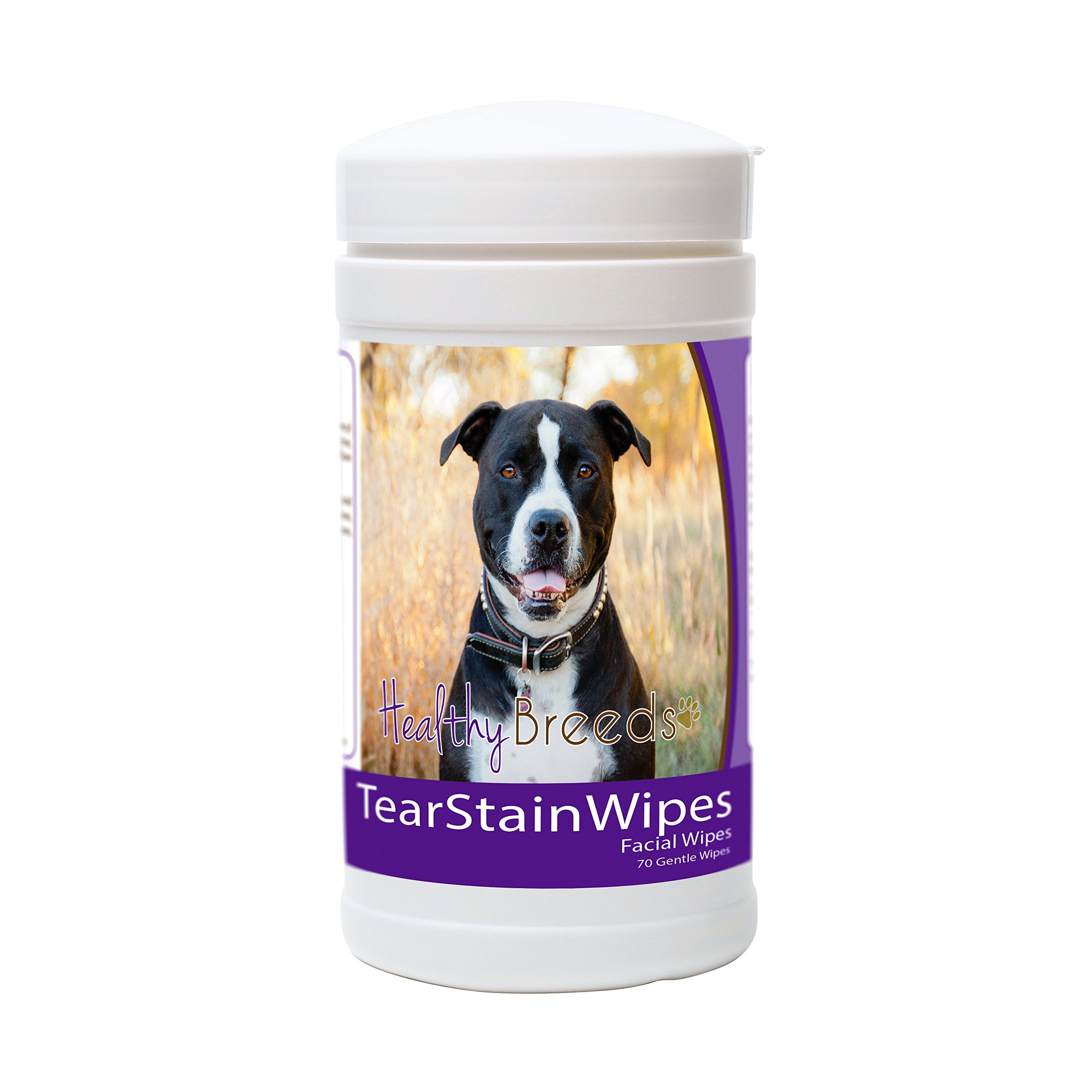 Healthy Breeds Pit Bull Tear Stain Wipes 70 Count