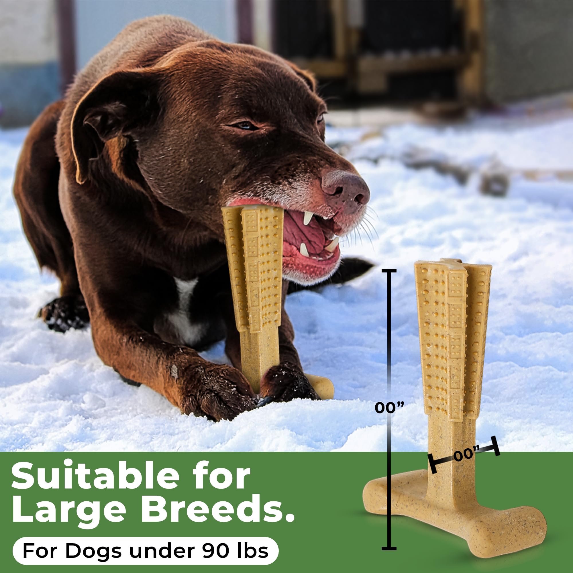 Spot By Ethical Products - Bambone Plus - Easy Grip Durable Dog Chew Toy For Aggressive Chewers - Great Dog Chew Toy For Puppies And Dogs Dog Toy - Chicken - Large