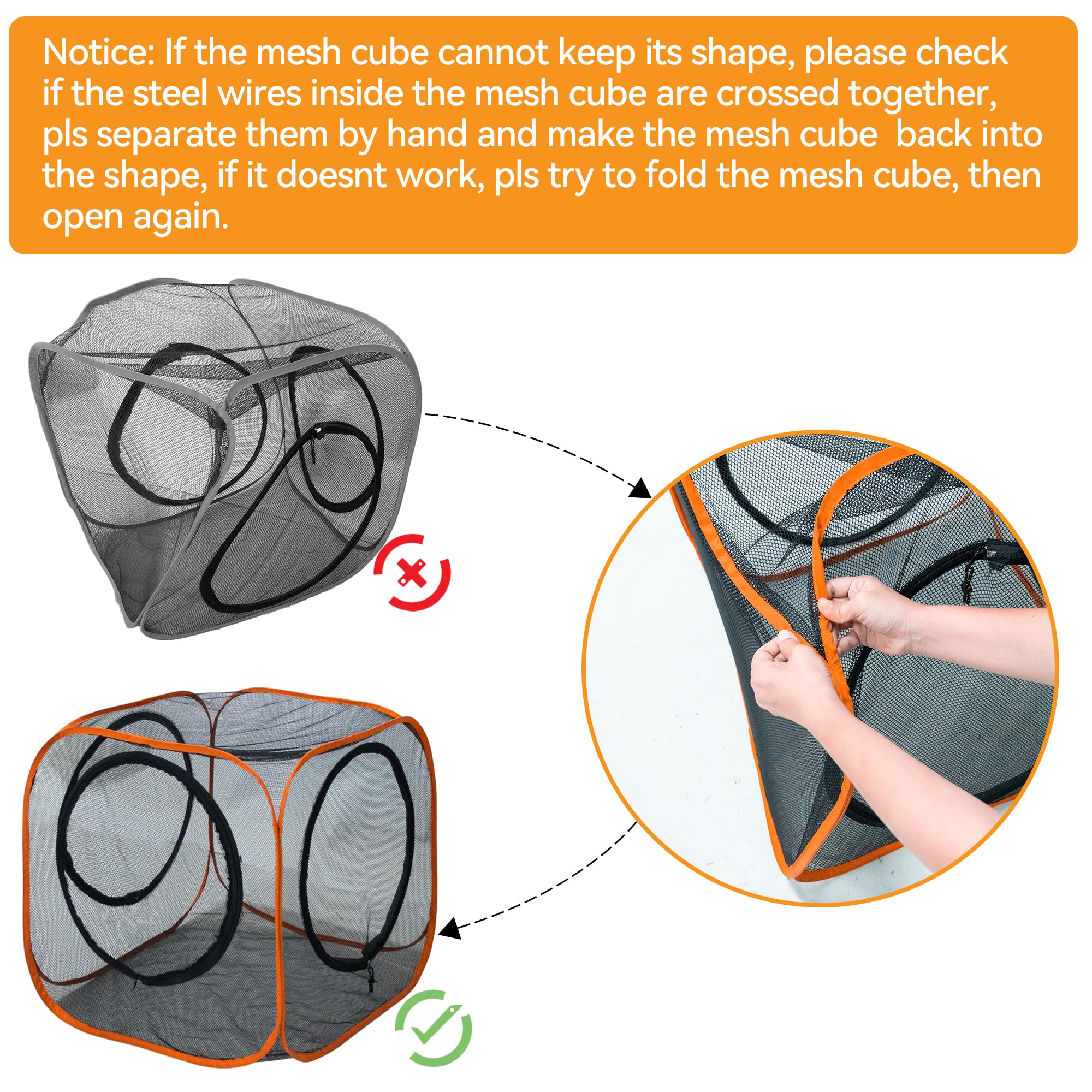 Itent Cat Play Tunnel + Cube(With Three Ways) For Indoor And Outdoor, Cat Play House, Cat Enclosures, Collapsible Cat Cube, Tunnel, Cat Toys Easy To Connect With Cat Tent