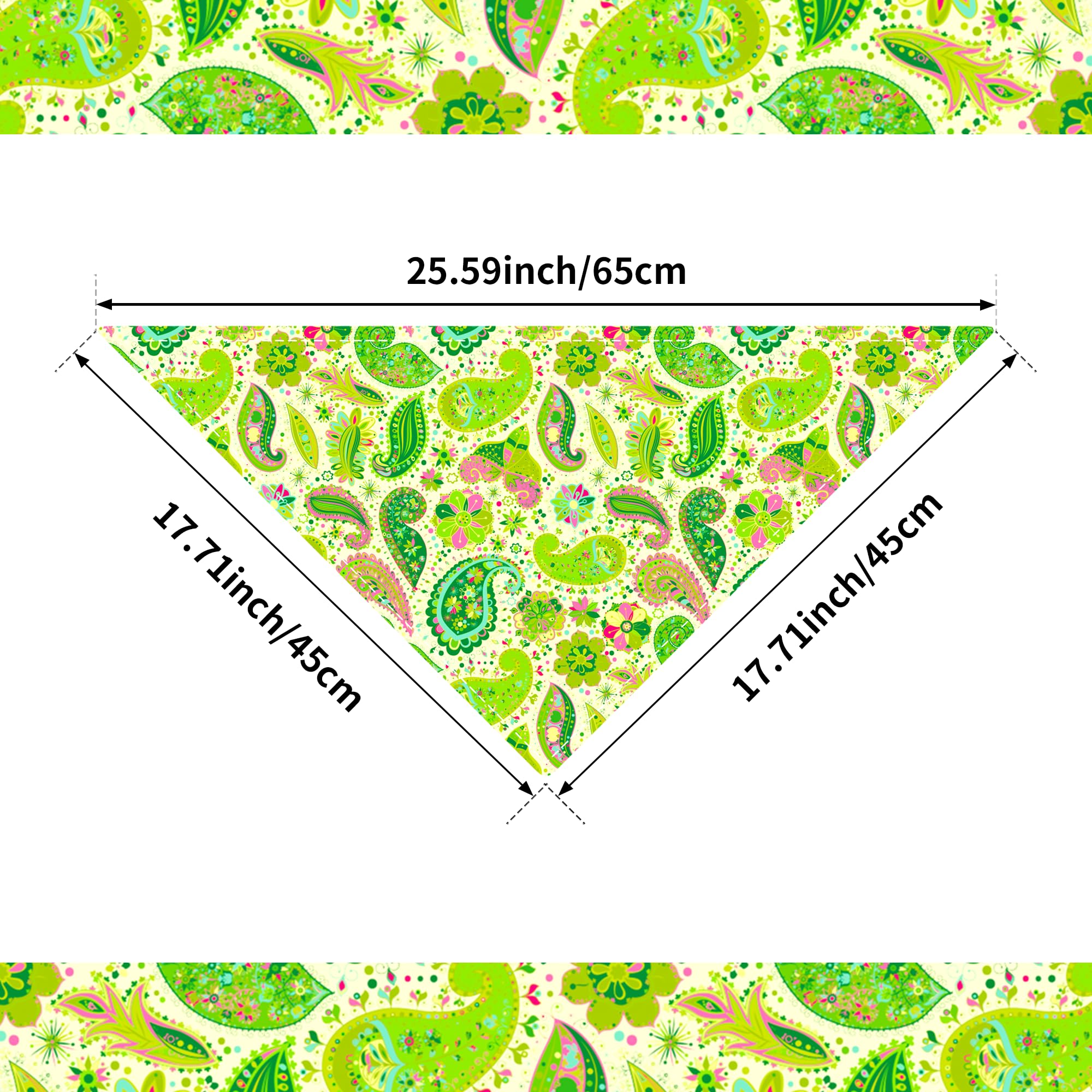 Jpgdn 100Pcs Dog Bandanas Paisley Bulk For Small Medium Breed Kerchief Triangle Bibs Scarves Pink Blue Yellow Red Girl Boy Groom