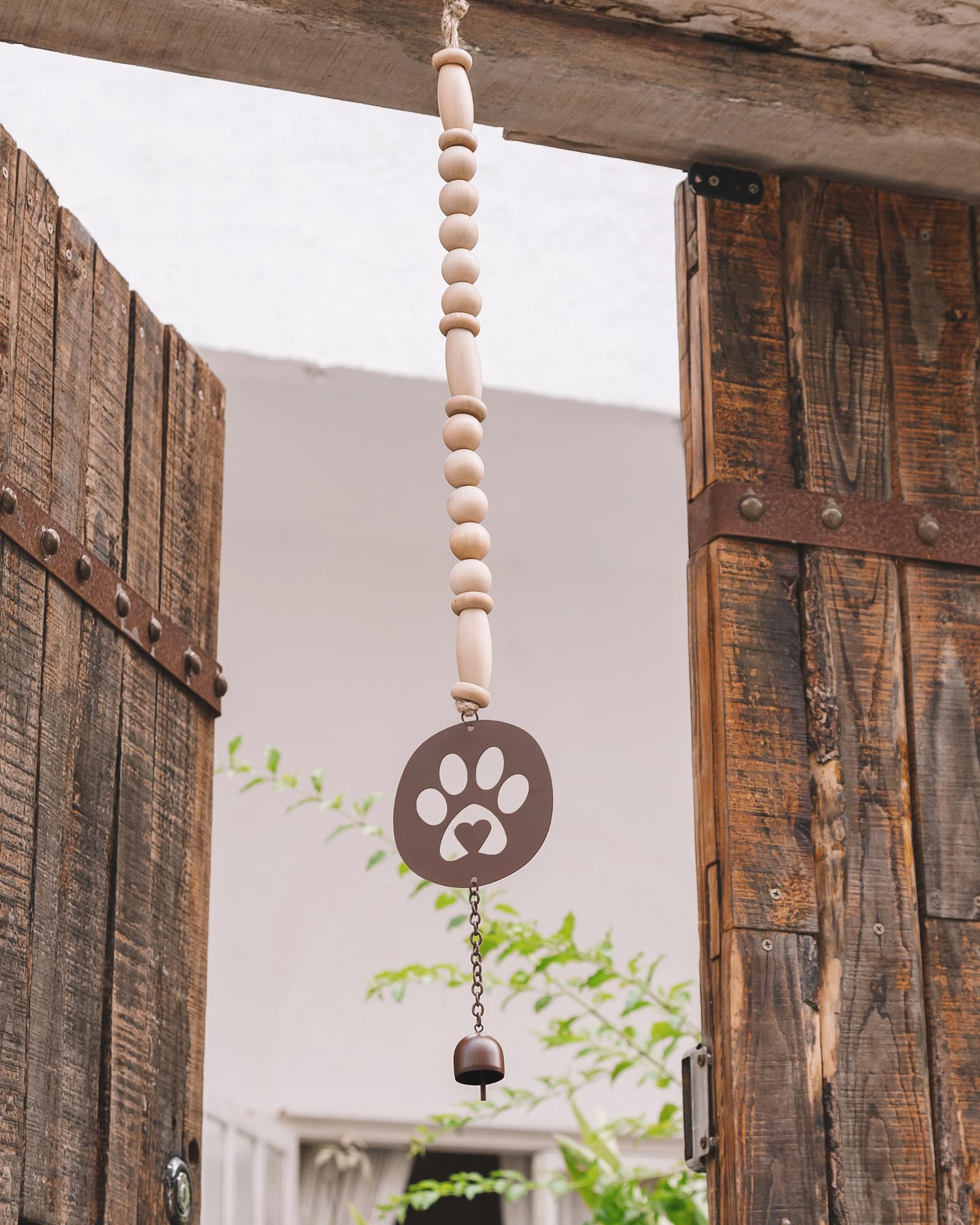 Pet Memorial Wind Chime - Dog Memorial Gifts for Loss of Dog - Bereavement Gifts - Pet Remembrance Gift in Memory- Paw Print Win