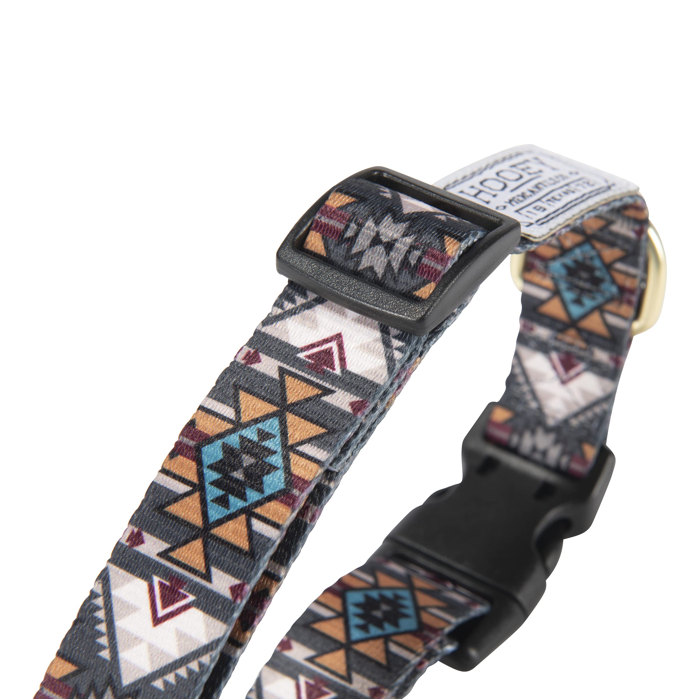 Hooey Nomad Dog Collar, Durable Polyester Webbing Collar With Graphic-Inspired Print, Beluga Monterey, Small