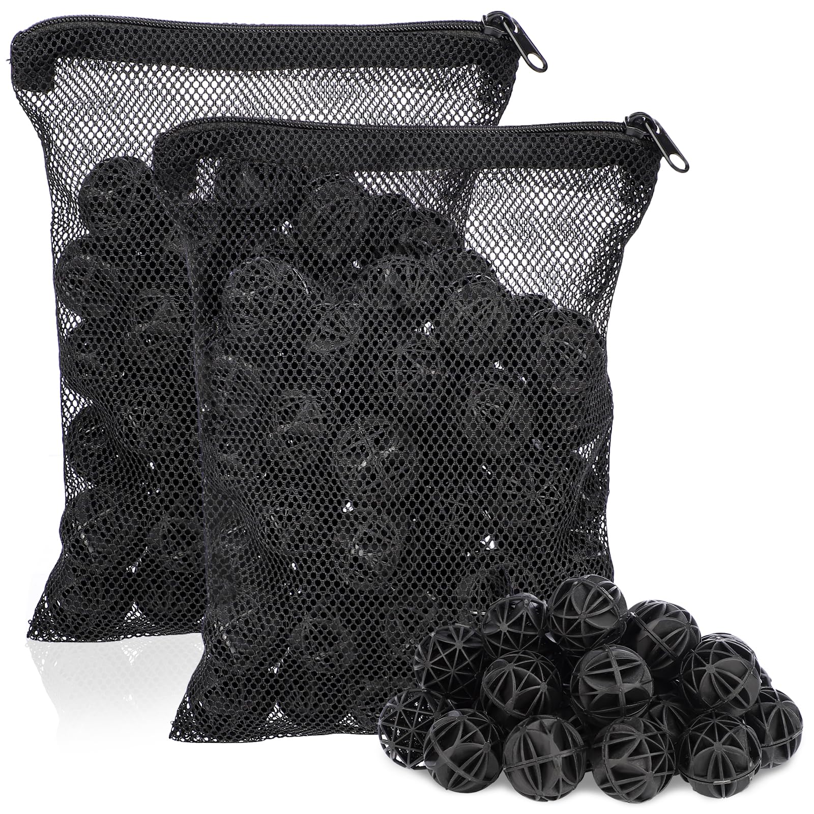 Segarty Aquarium Bio Balls, 1 Inch Koi Pond Filter Media Bio Ball With Sponge For Aquarium Filter Canister Filter Biological Fil