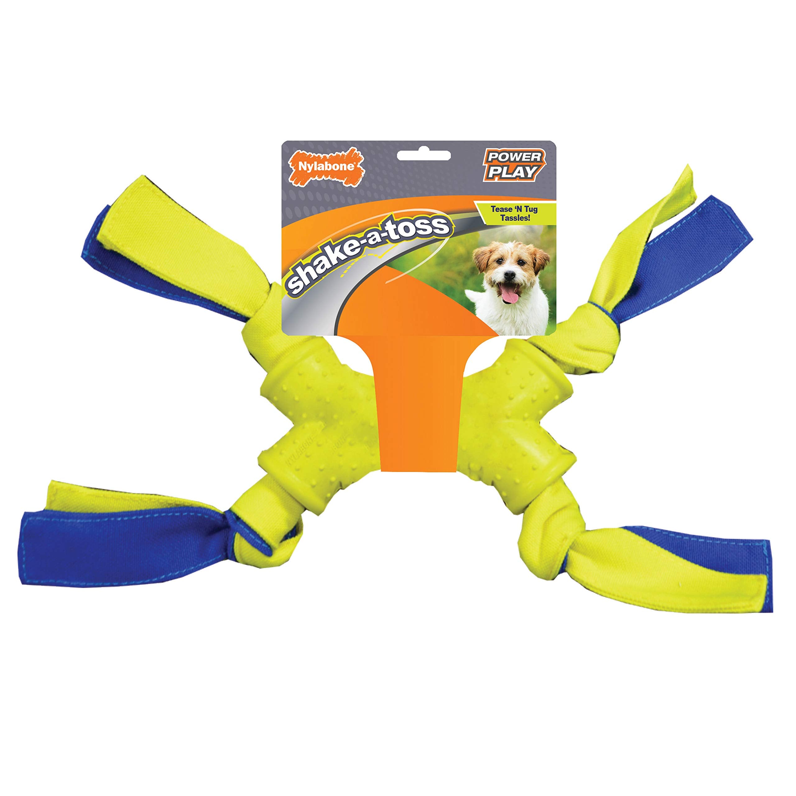 Nylabone Power Play Shake-A-Toss Interactive Play Toy, Fetch Toy For Dogs, Small (1 Count)