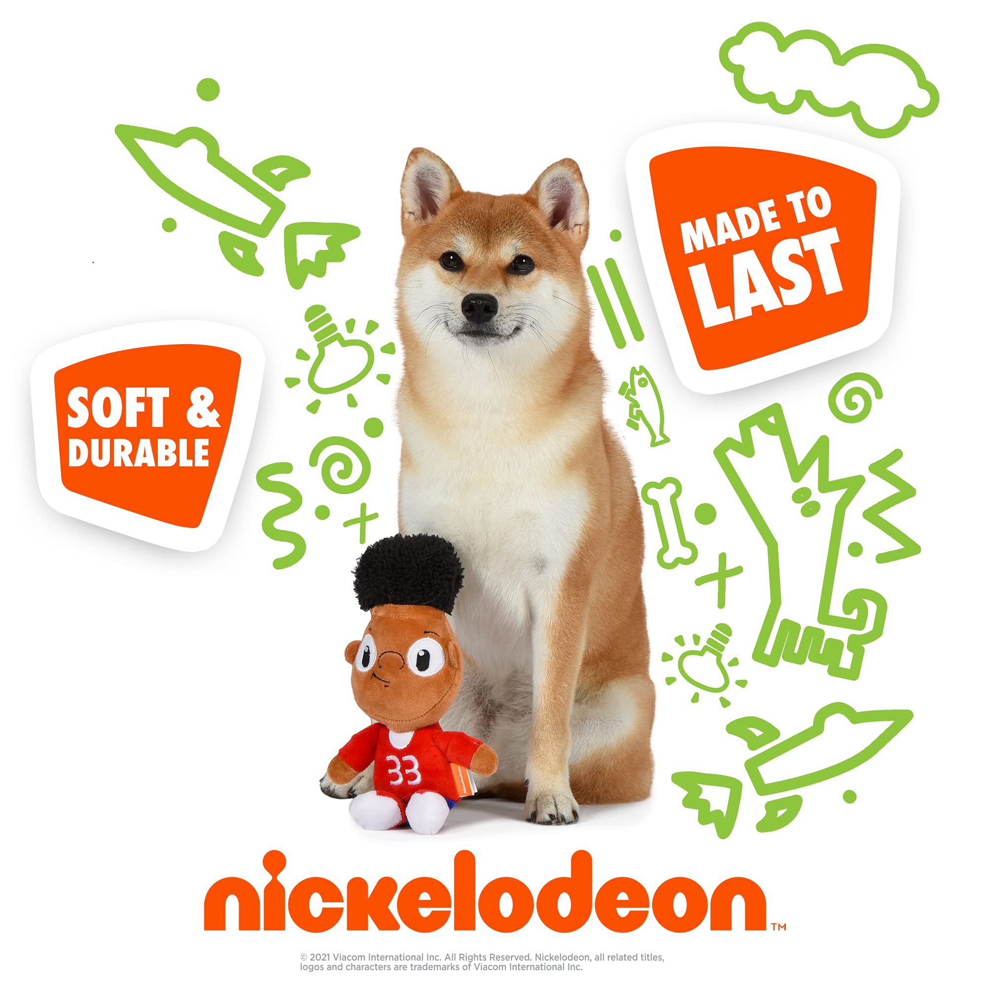Nickelodeon For Pets Hey Arnold Gerald Dog Water Bottle Toy | Nickelodeon 90S Toys Crackle And Crunch Dog Toy - Crunchy Dog Toy, Plush Dog Toy From Hey Arnold - Empty Water Bottle Insert