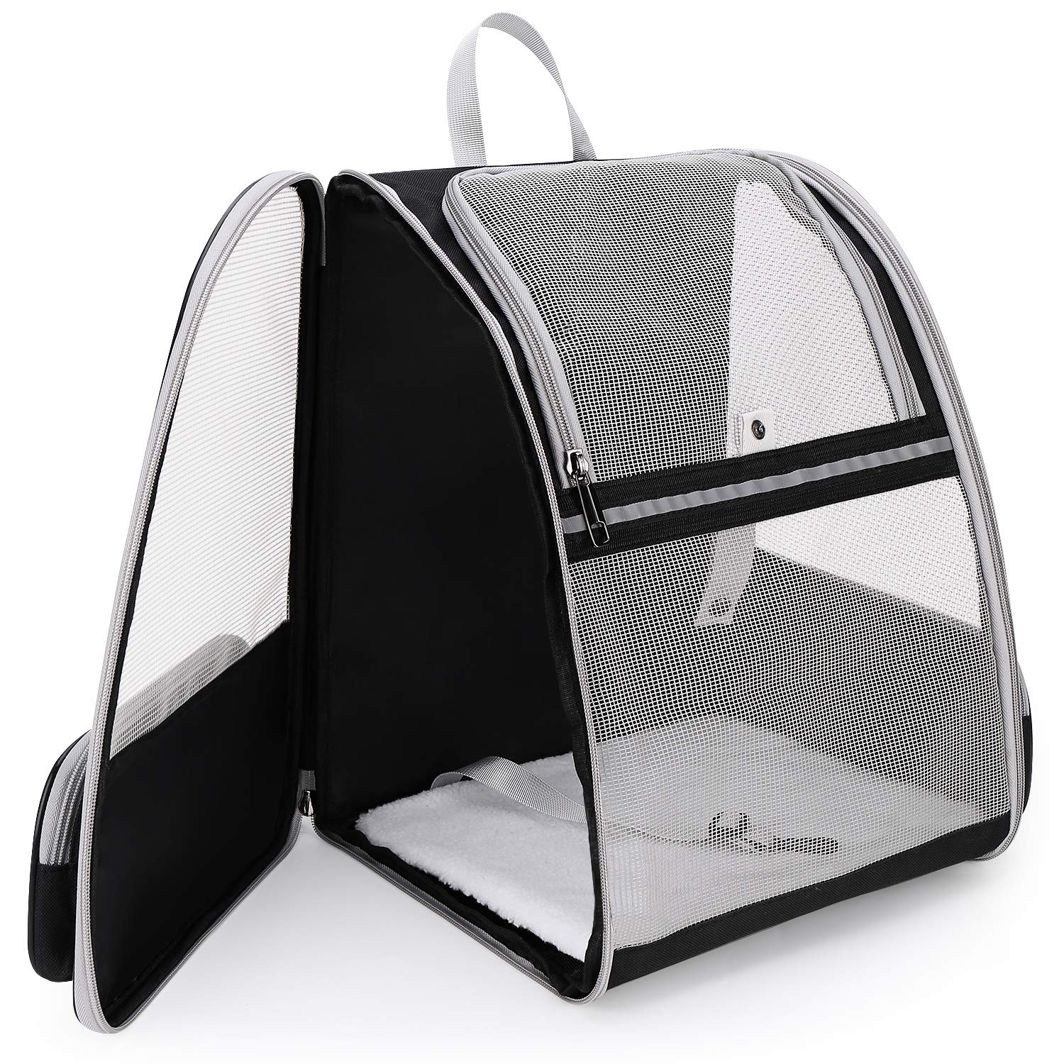 Lollimeow Cat Backpack, Pet Carrier Backpack For Dogs And Cats,Puppies,Fully Ventilated Mesh,Airline Approved,Designed For Trave
