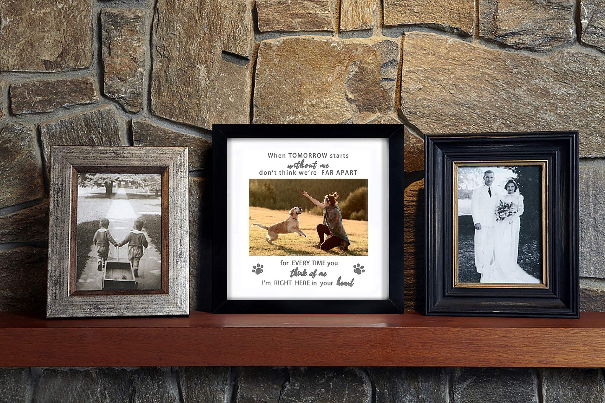Kcrasan Pet Memorial Collage Frame - Dog Memorial Picture Frame For Pet Loss Of Gift - Dog Remembrance Frame Dog Or Cat With Sympathy Pet Tribute Keepsake